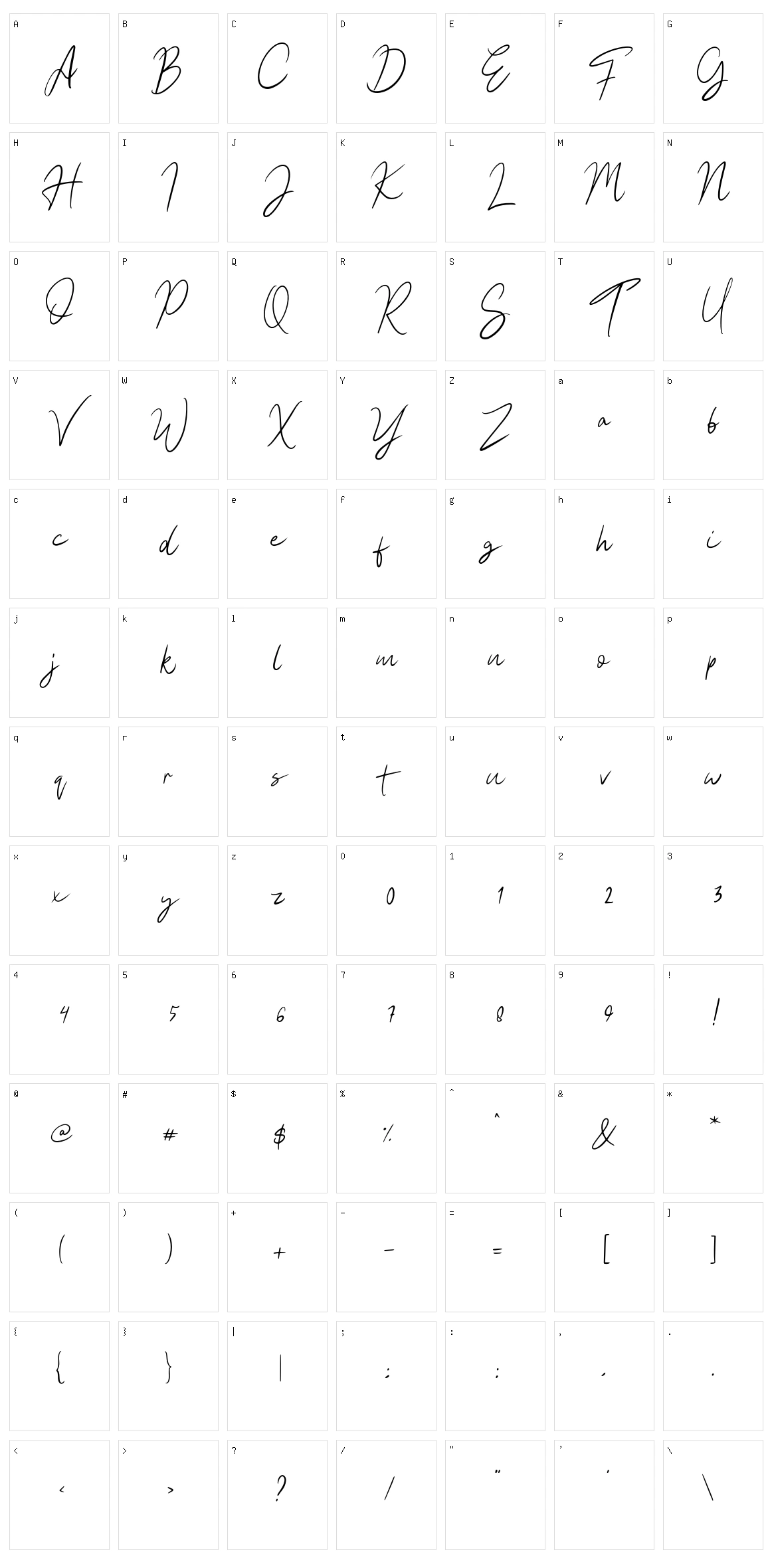 Hesgaki Character Set