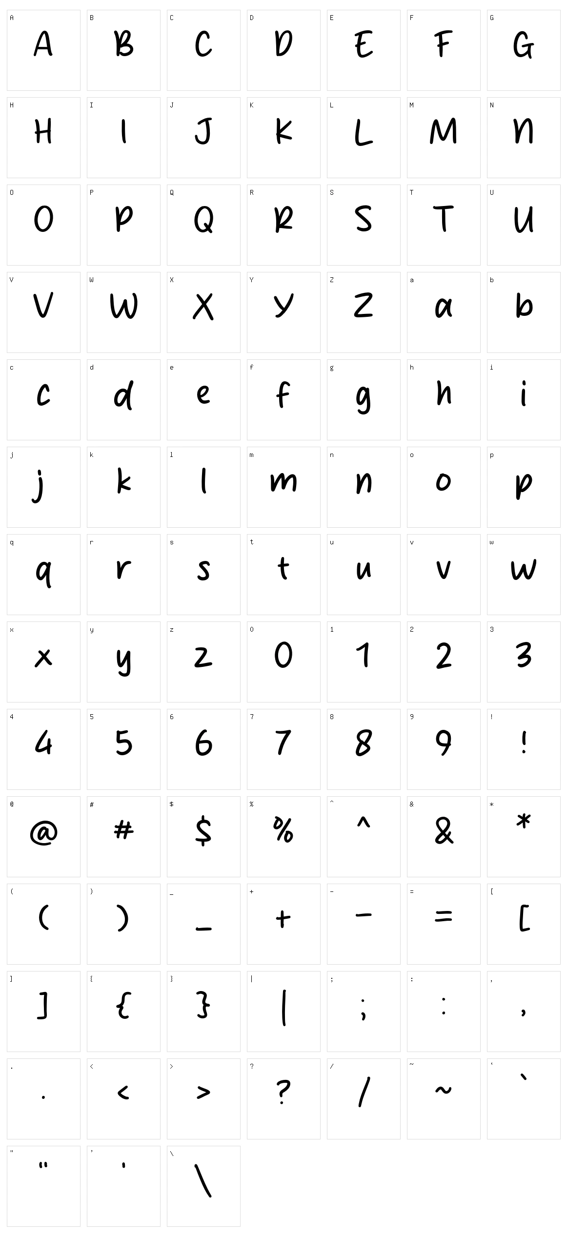 Hey Childs Character Set