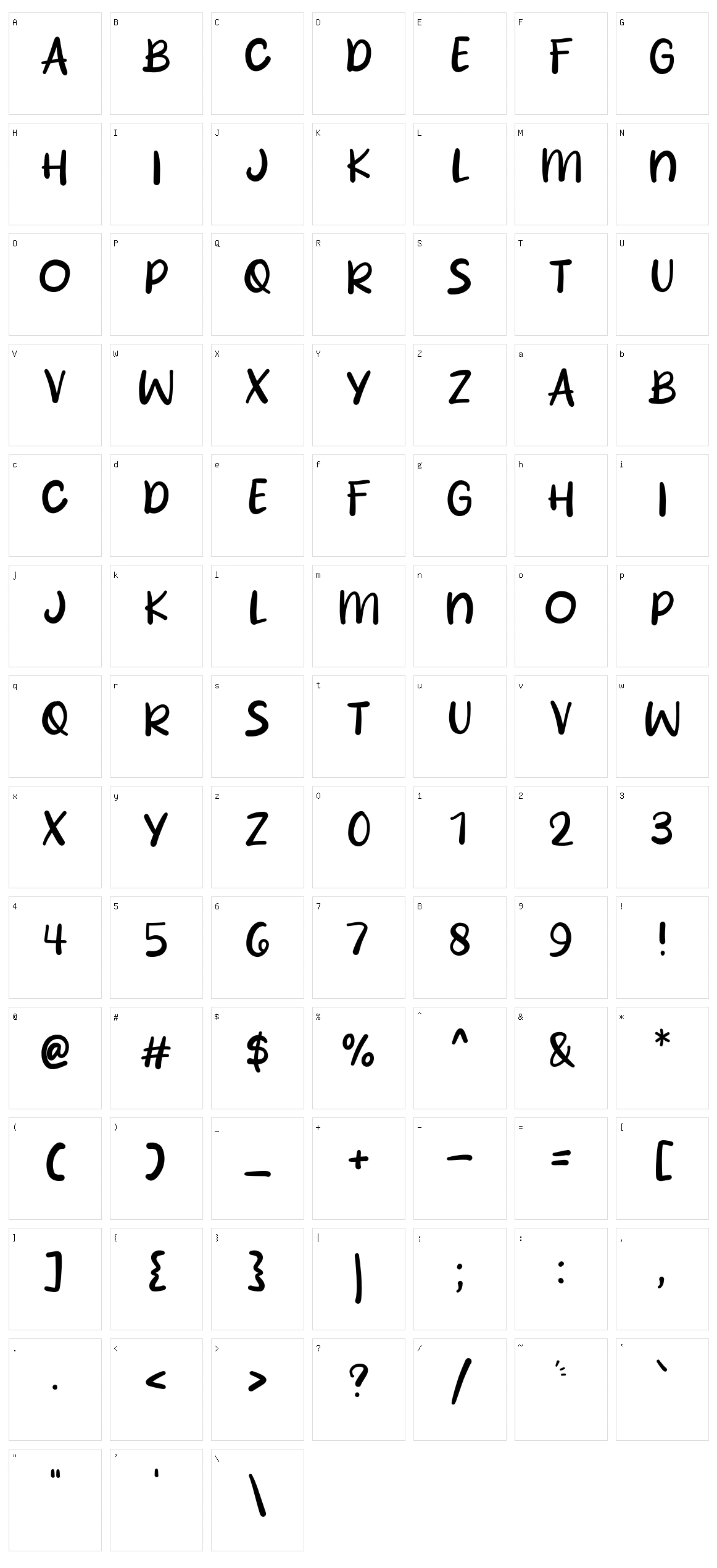 Heyhoo Character Set