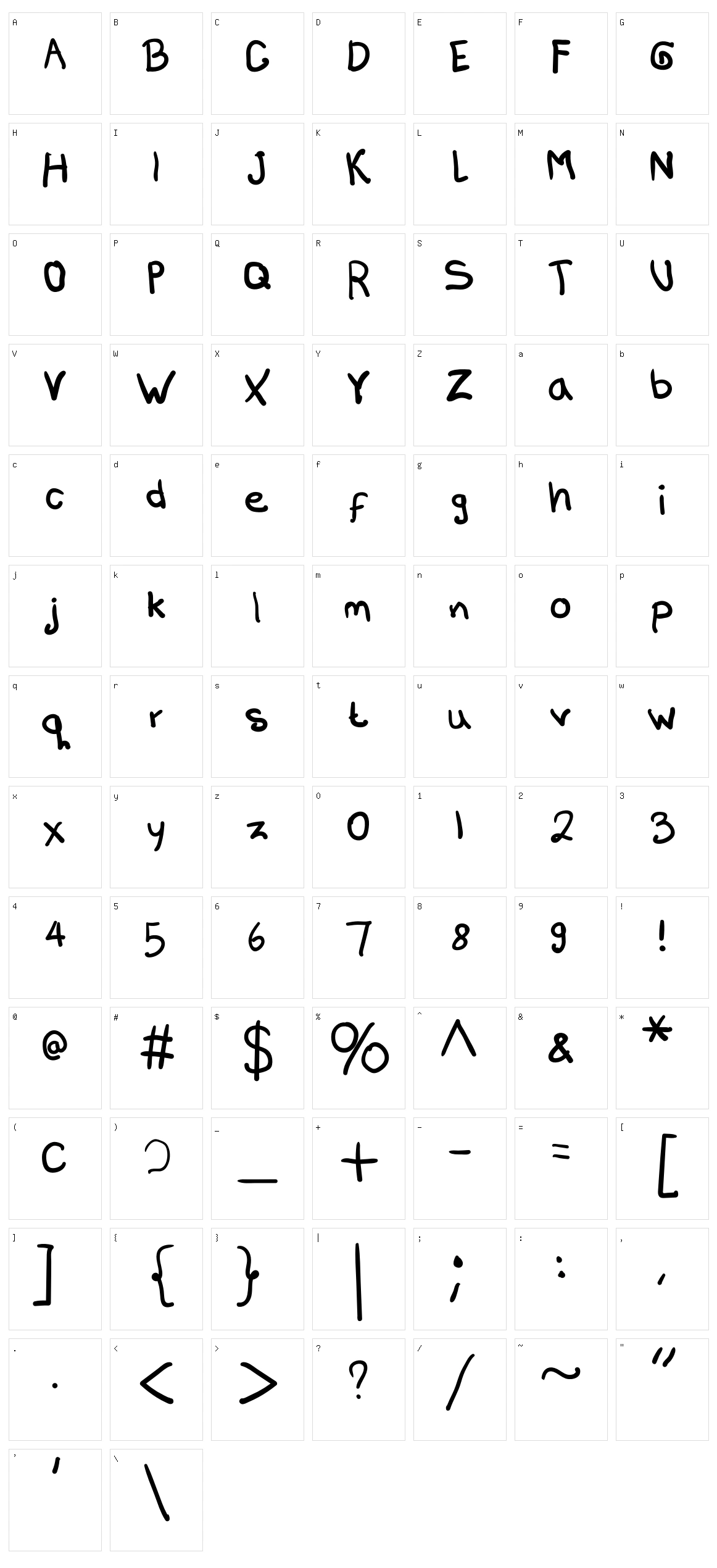 High School Character Set