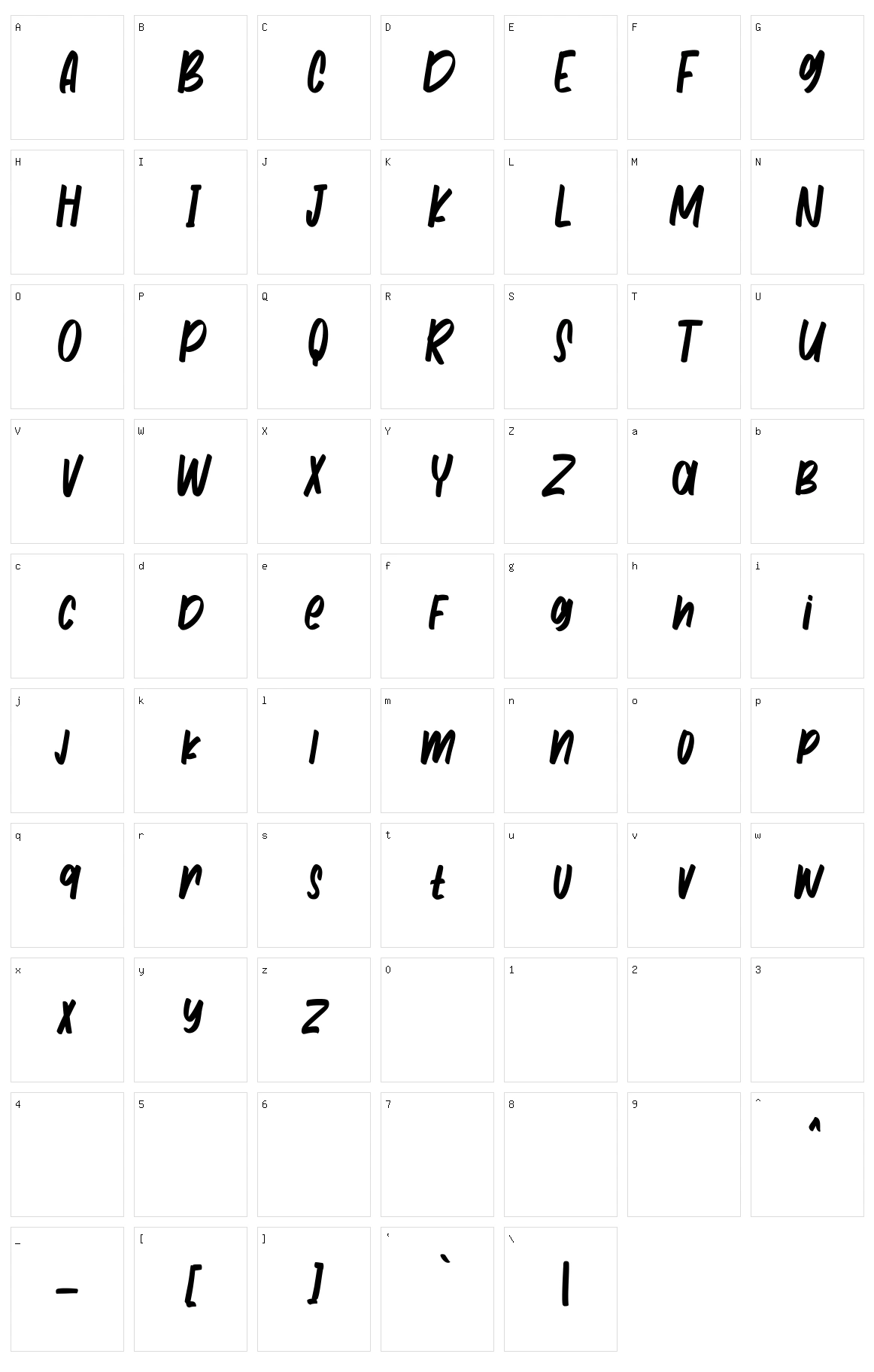 Hilofi Lavoris Character Set