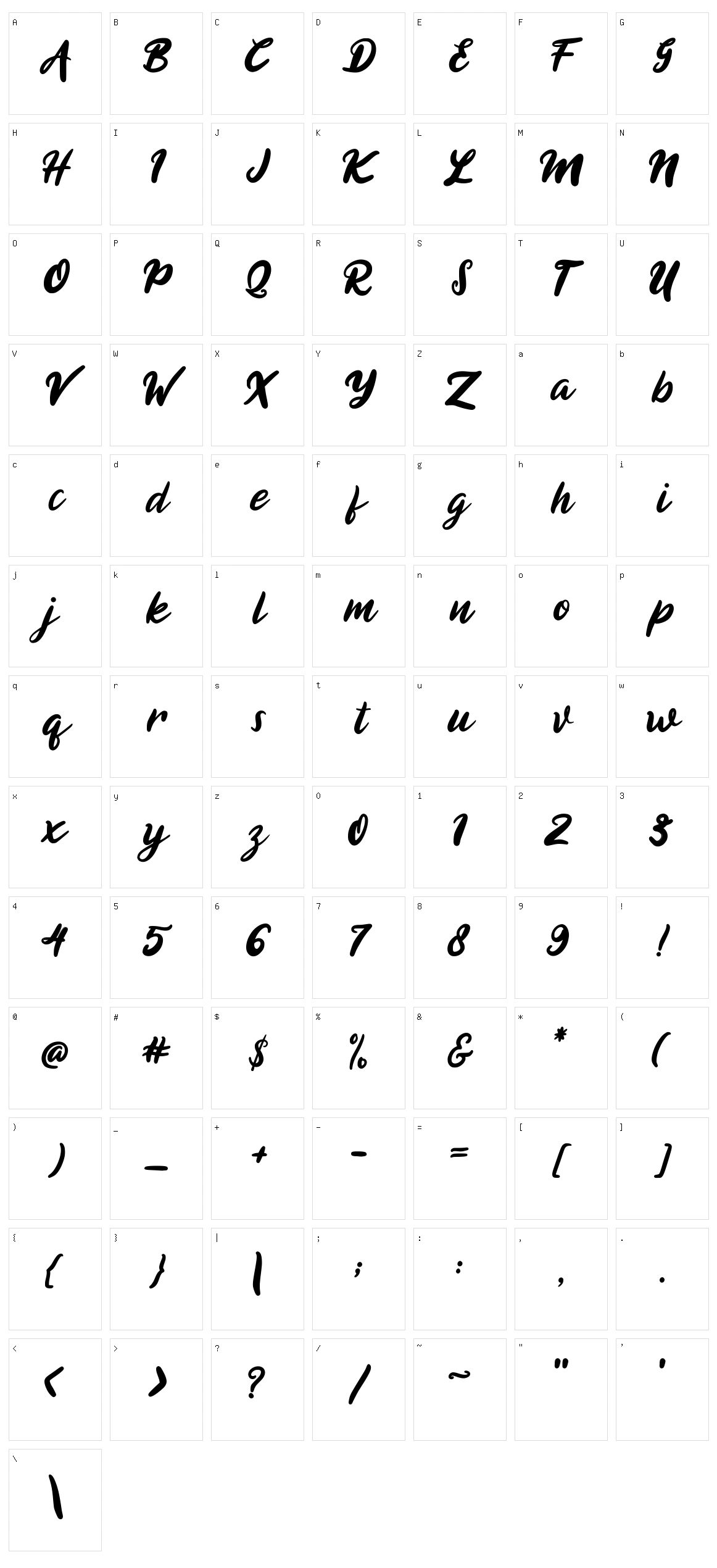 Himagine Character Set