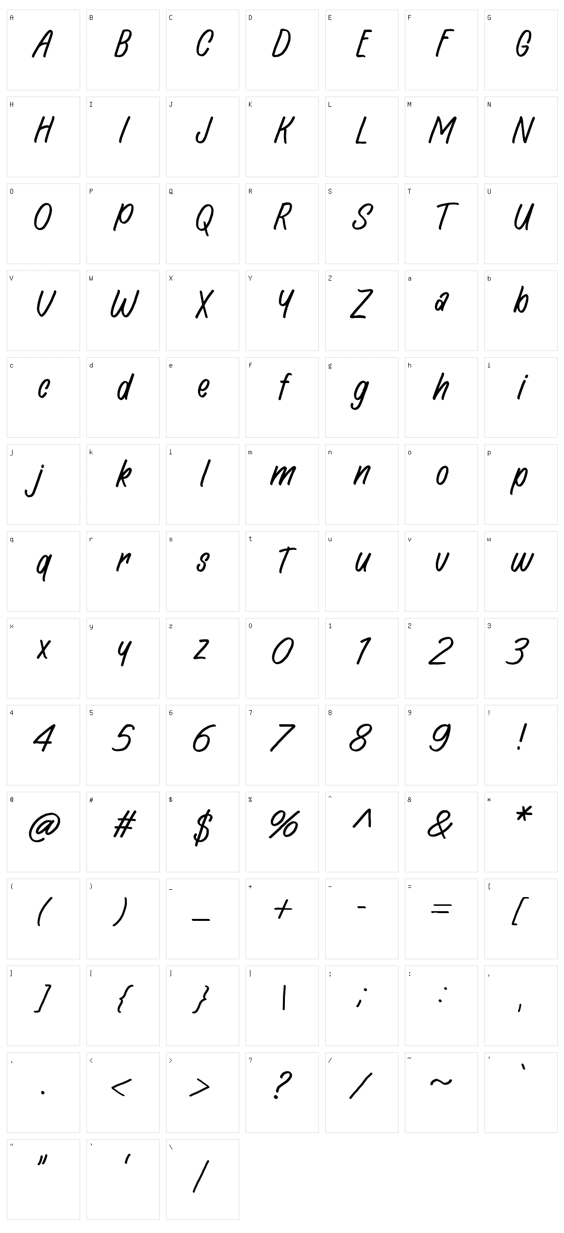 Hingar Bingar Character Set
