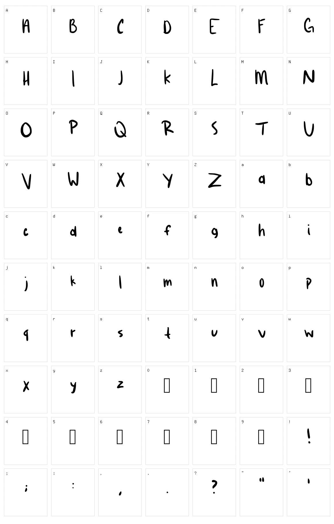 Hip Character Set