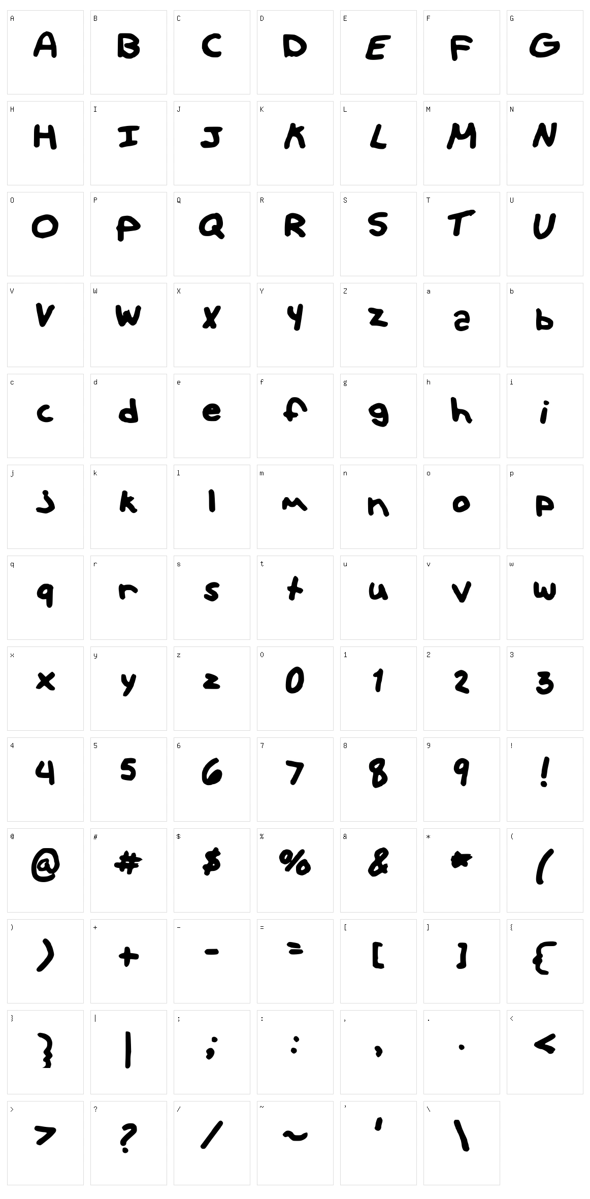 Hipster Character Set