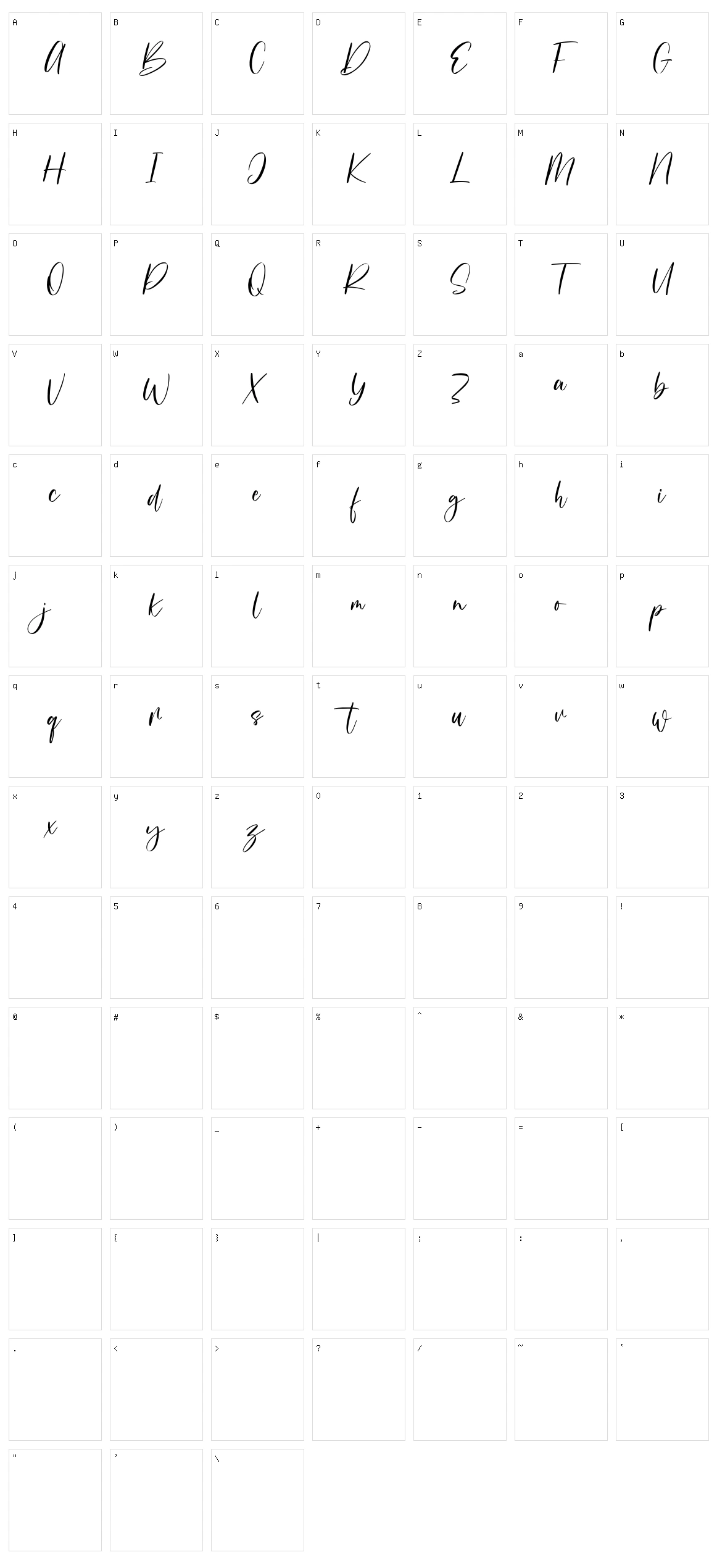 Historially Character Set