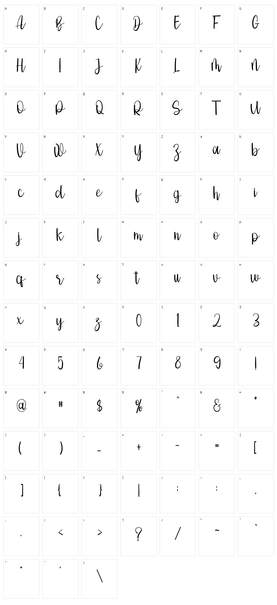 History Character Set