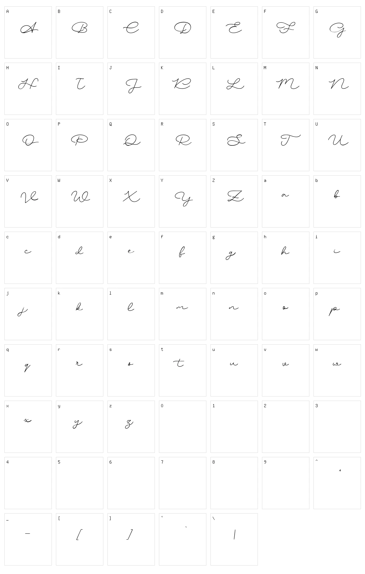 Hockleys Character Set