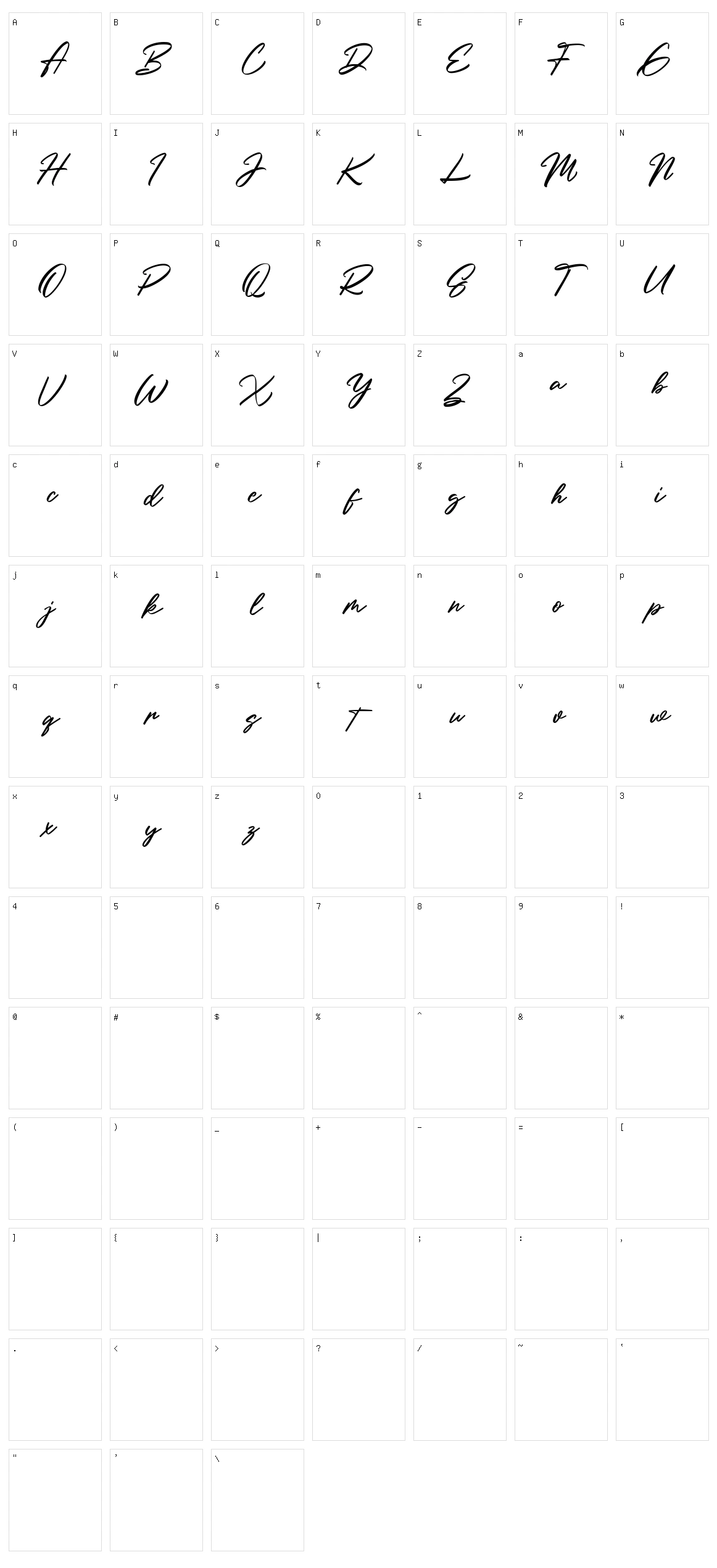 Holly Wings Character Set