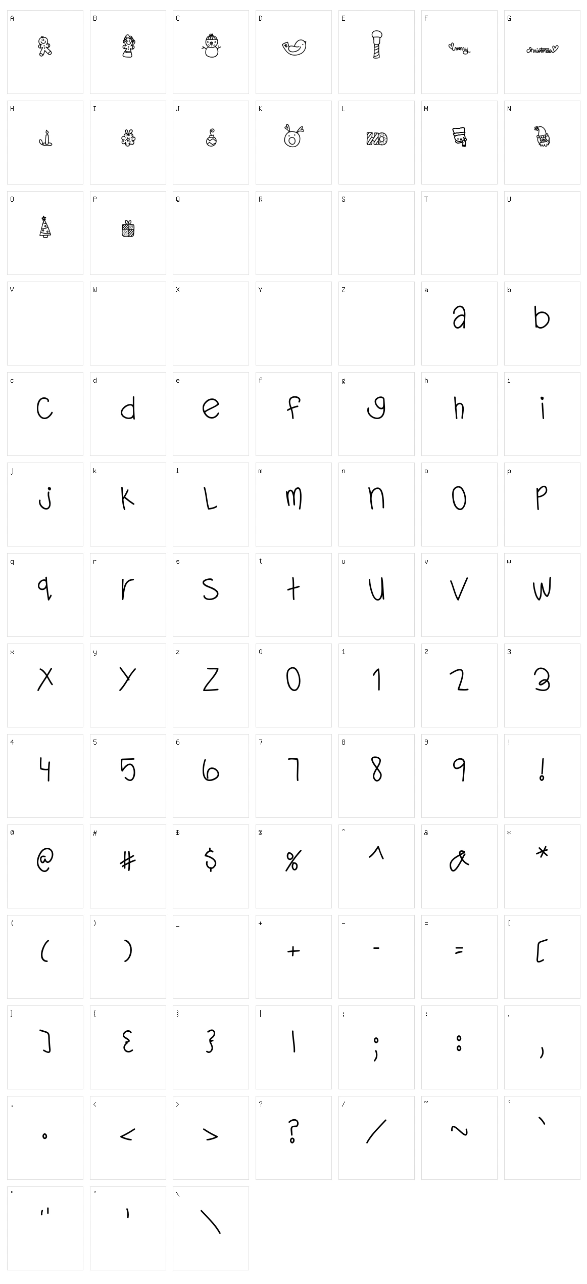 MTF Dear Santa Character Set