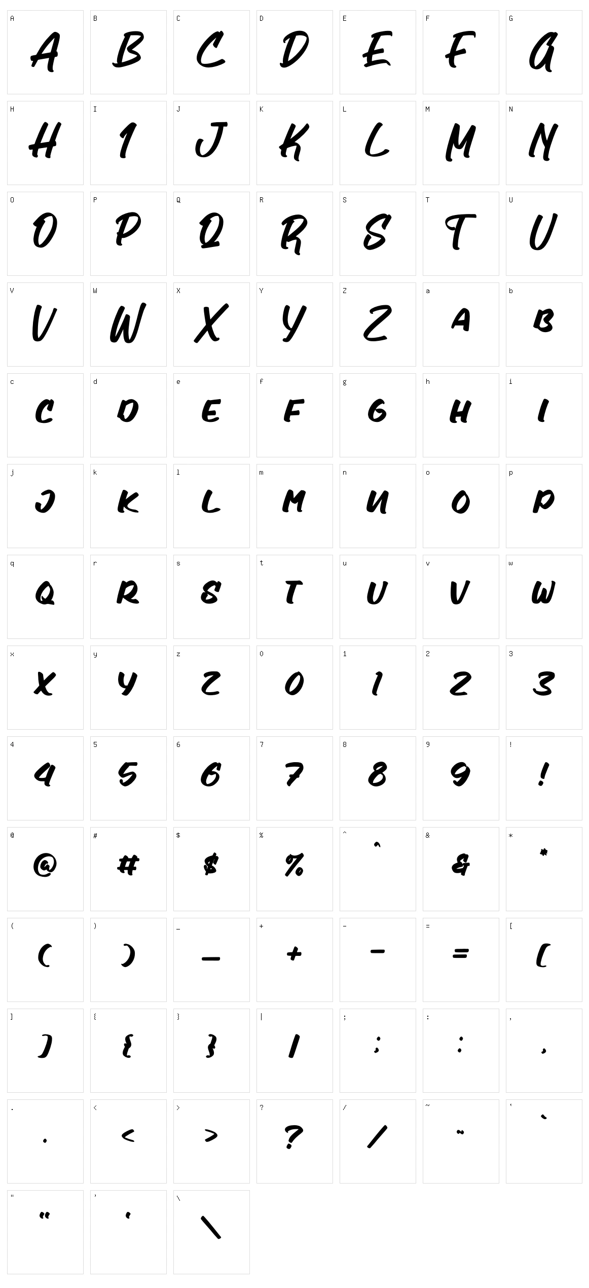 Honest Character Set
