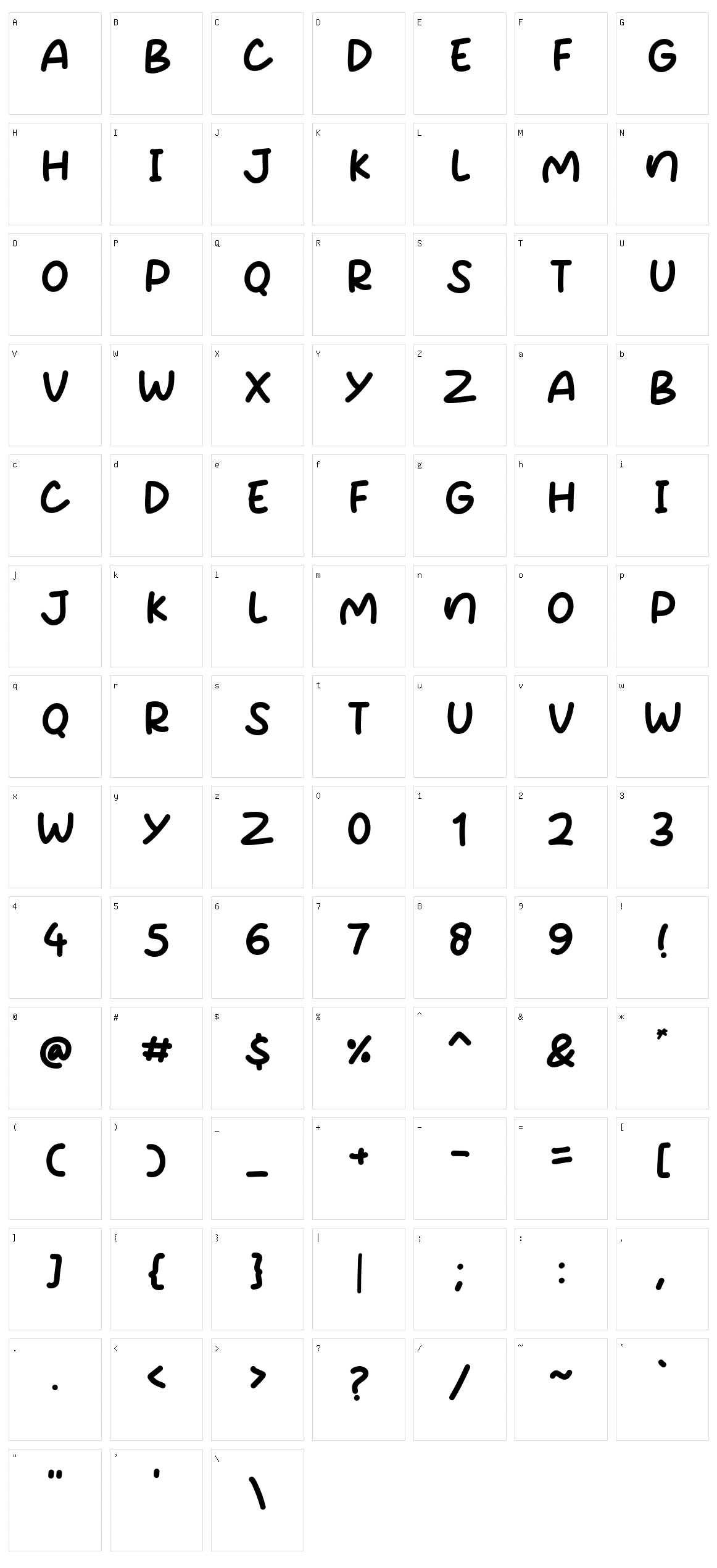 Horizon Winter Character Set