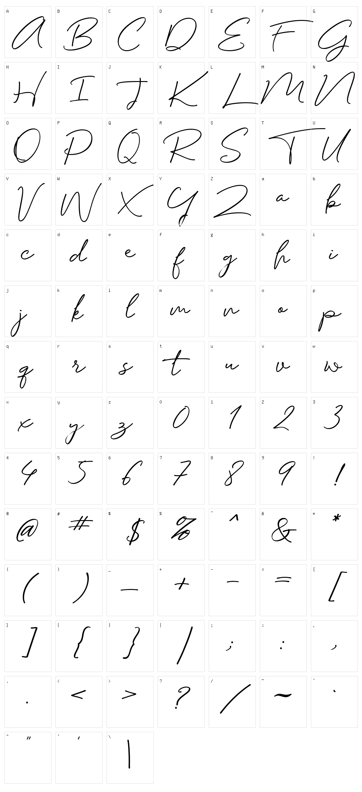 Hosperity Character Set