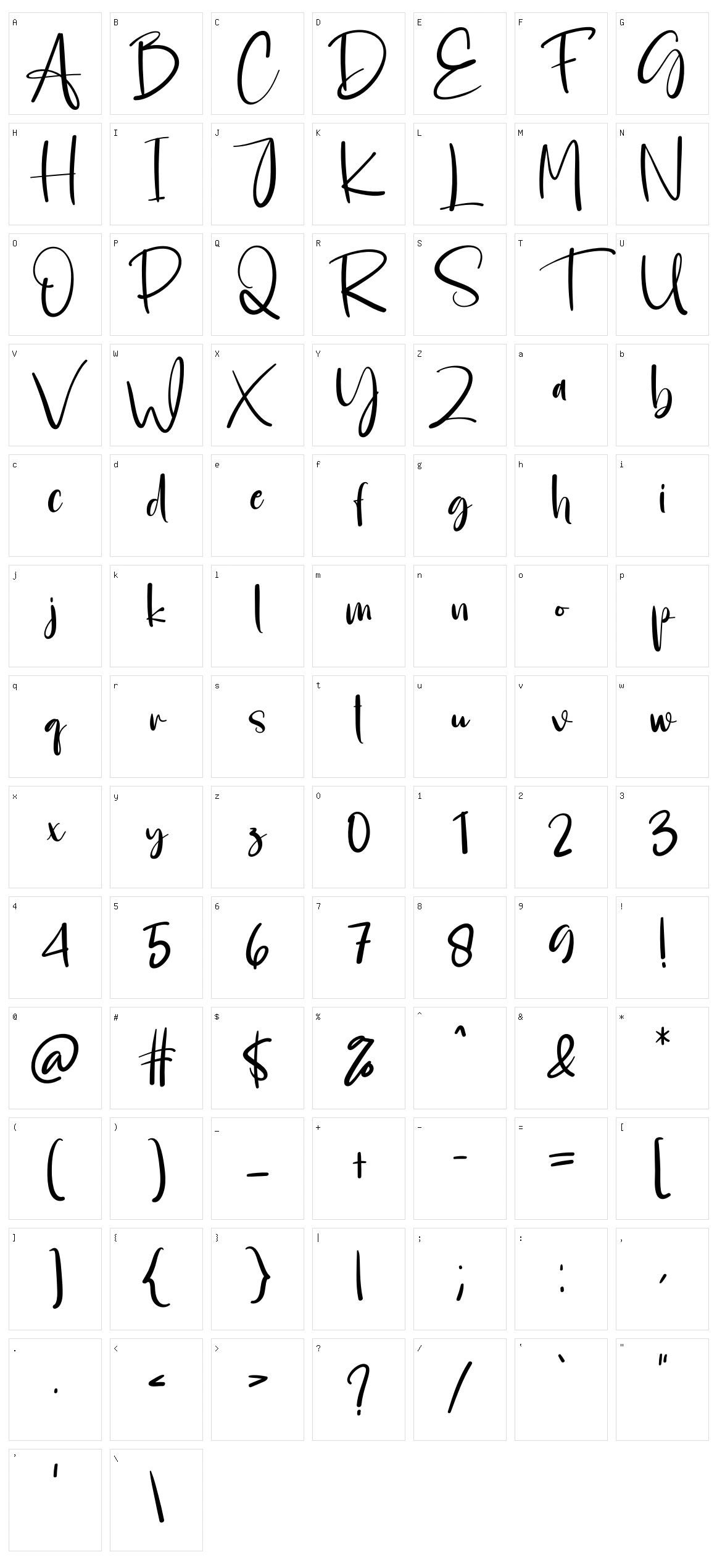 Housebold Character Set