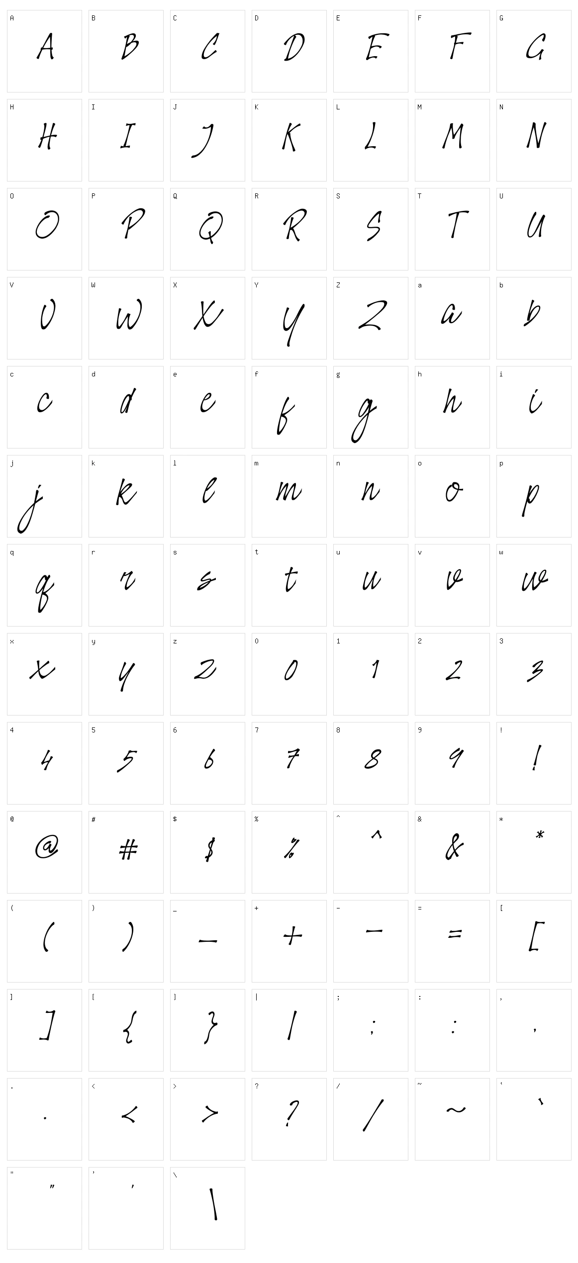 Houthman Character Set