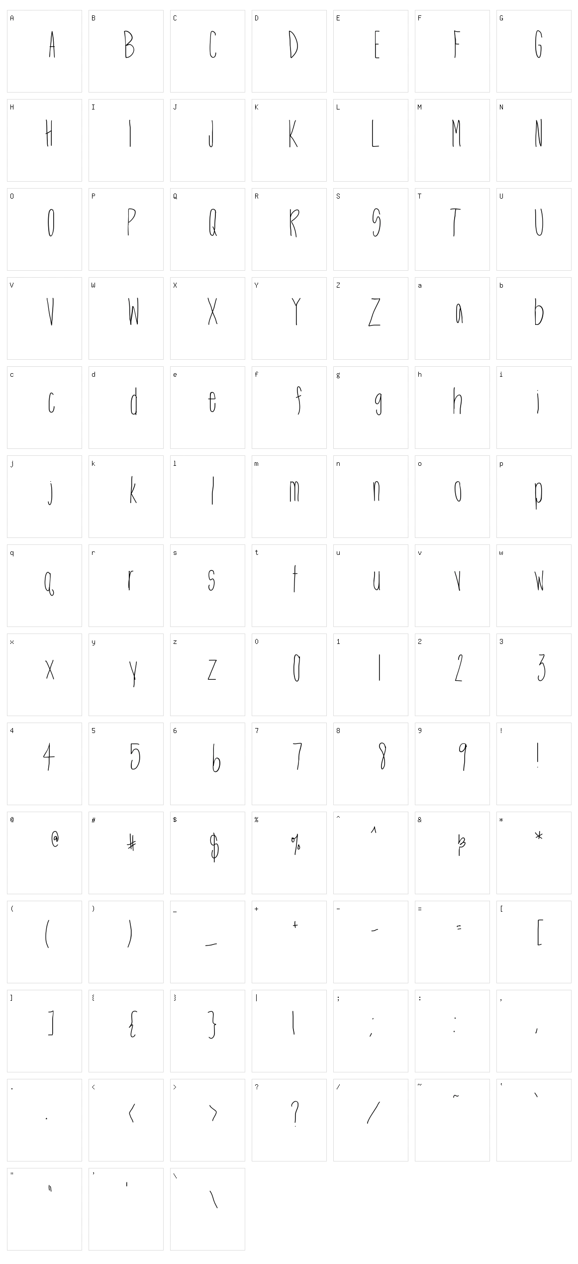 Ht Skinny Me Character Set