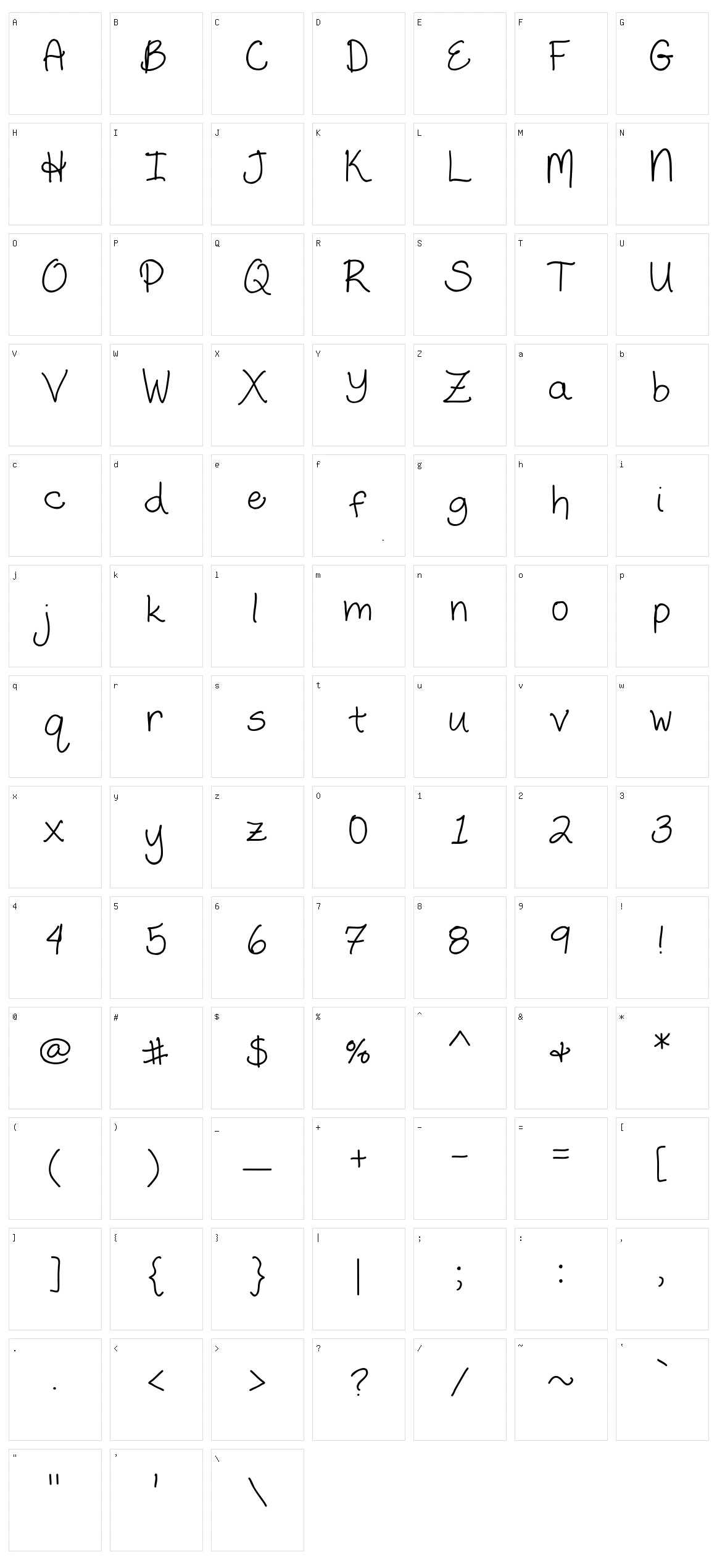 Humble Beginnings Character Set