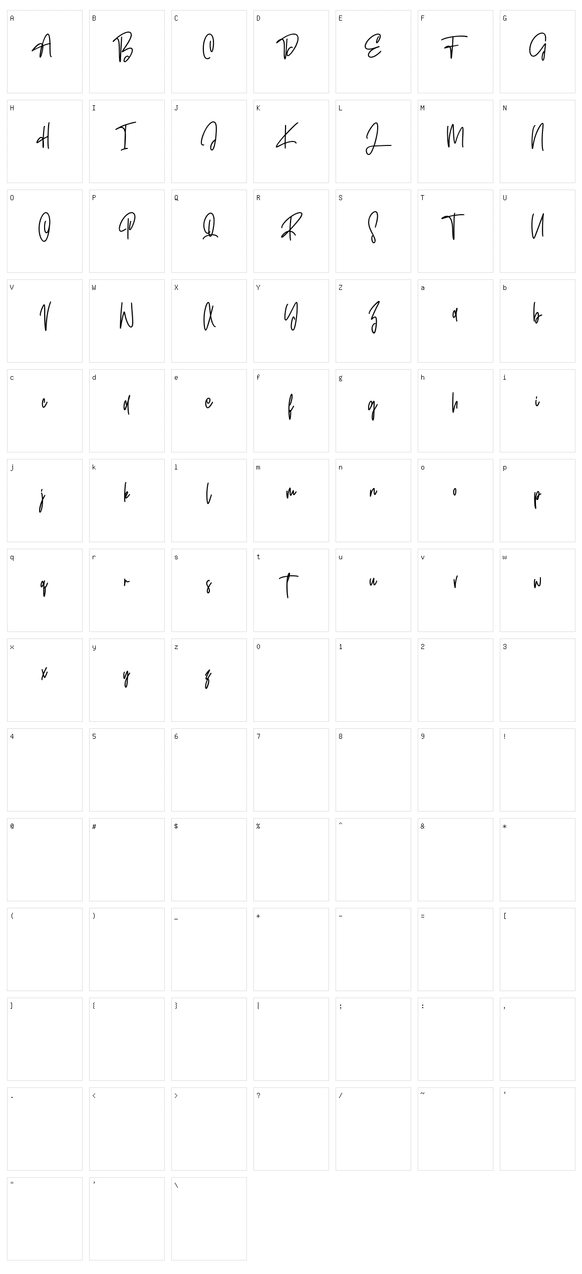 Hypoluxes Character Set