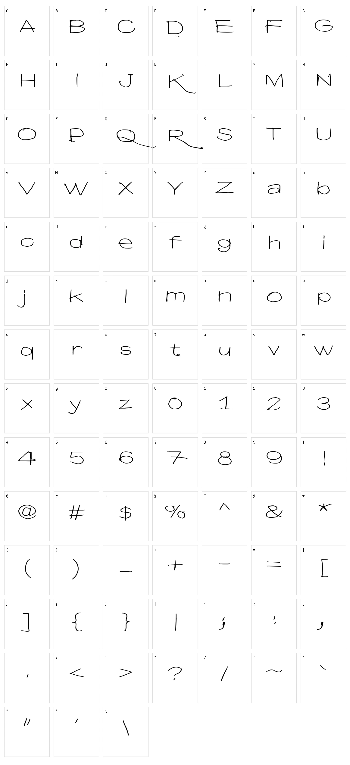 Hyv? voittaa pahan Character Set