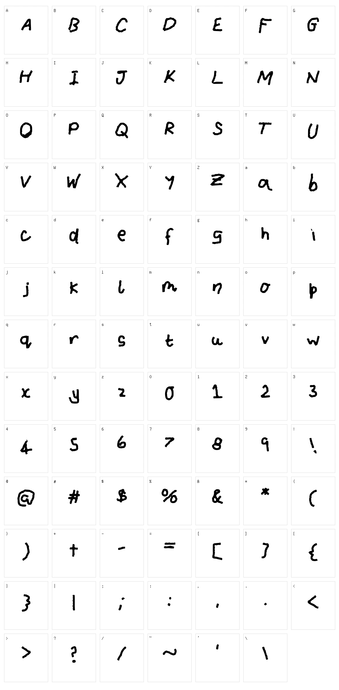 I Am The Crayon Master Character Set