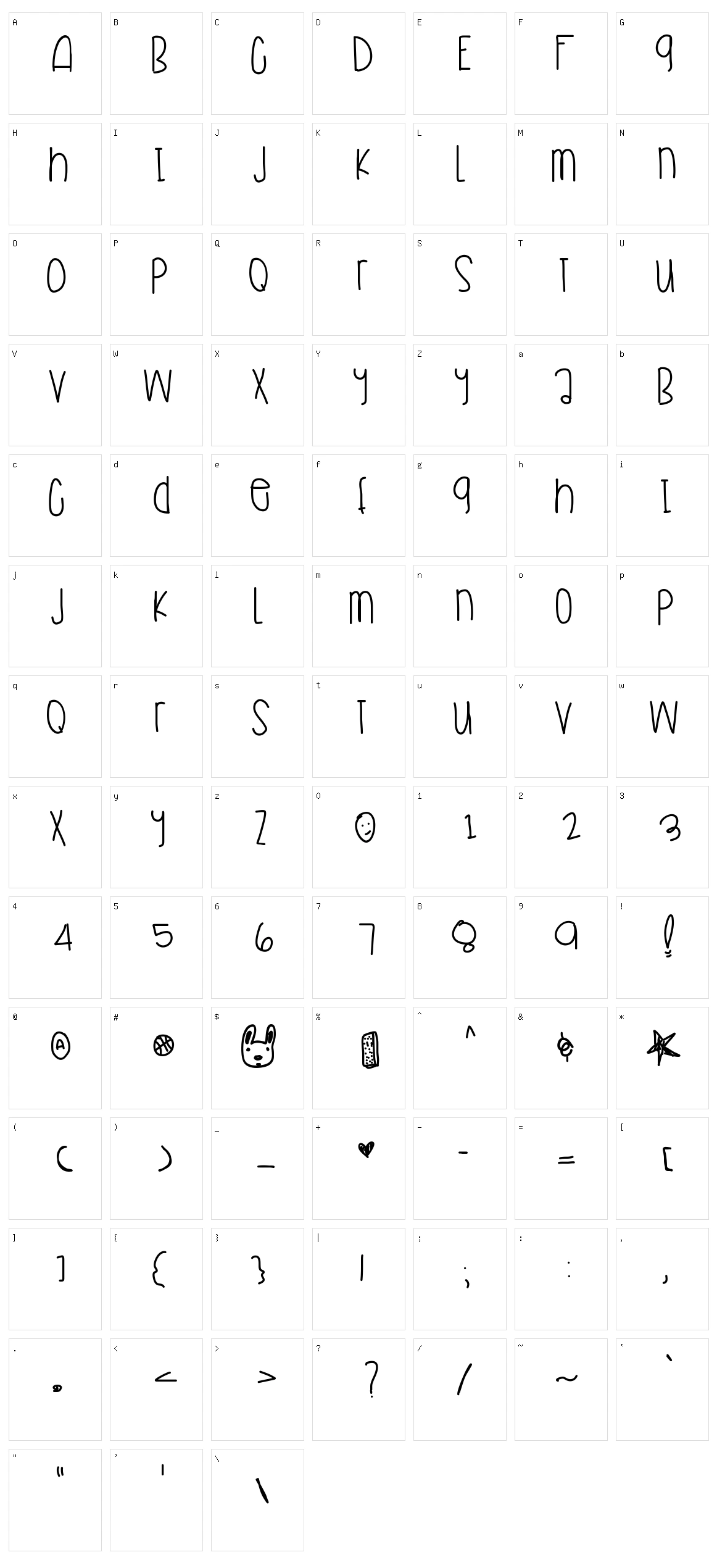 Ice Cream Sandwich Character Set