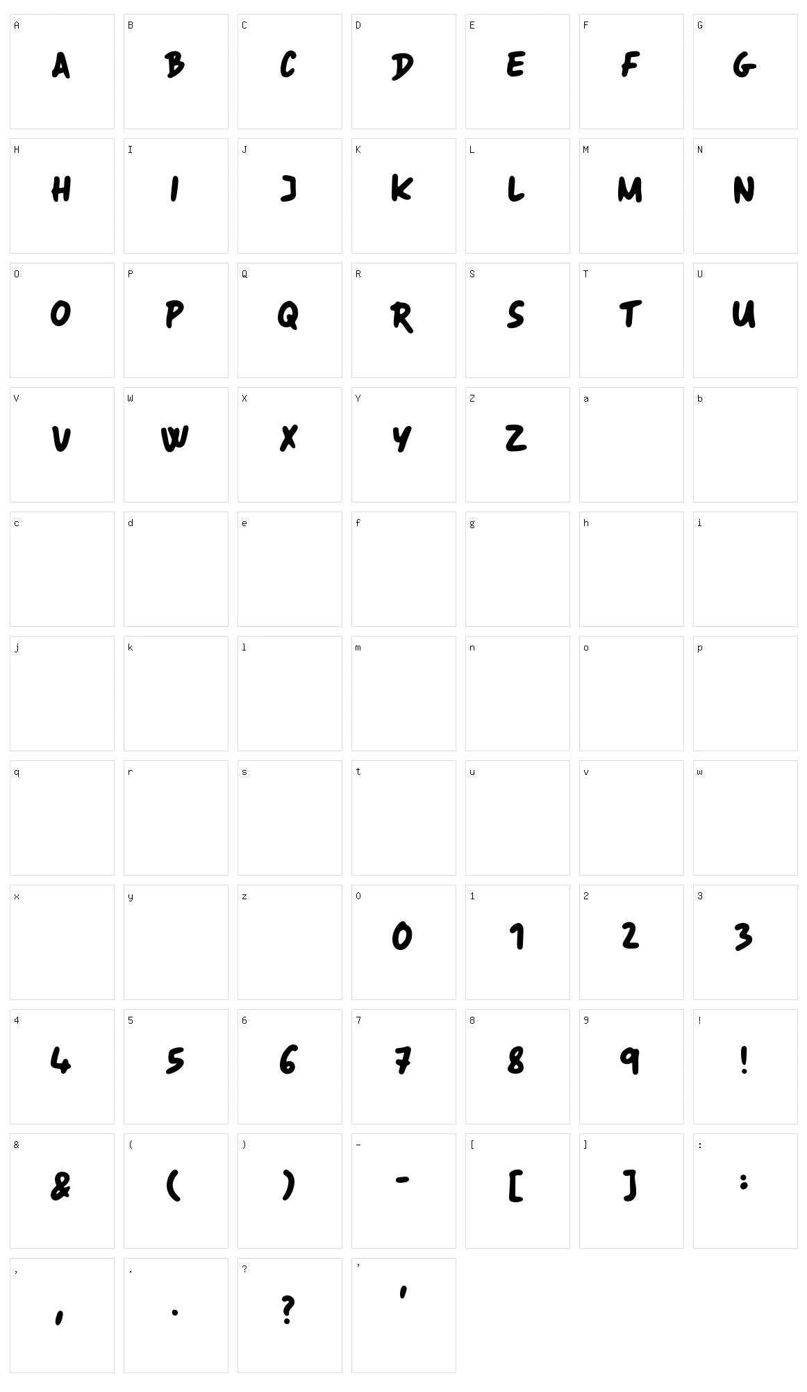 IM Handy Character Set