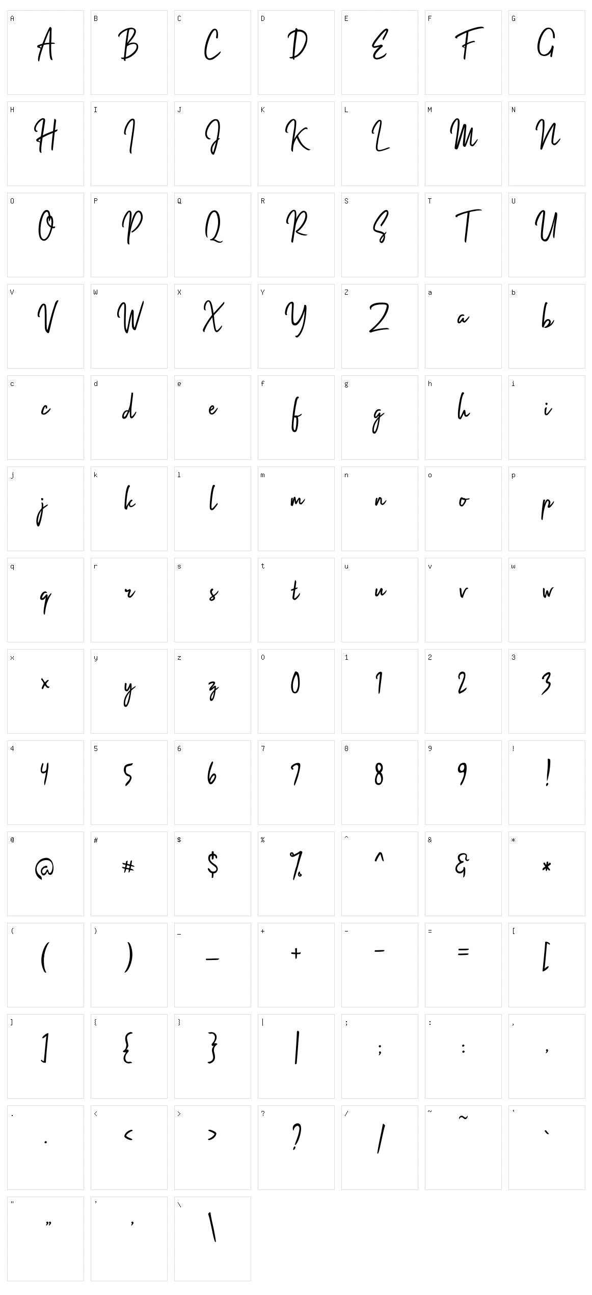 Impossible Character Set