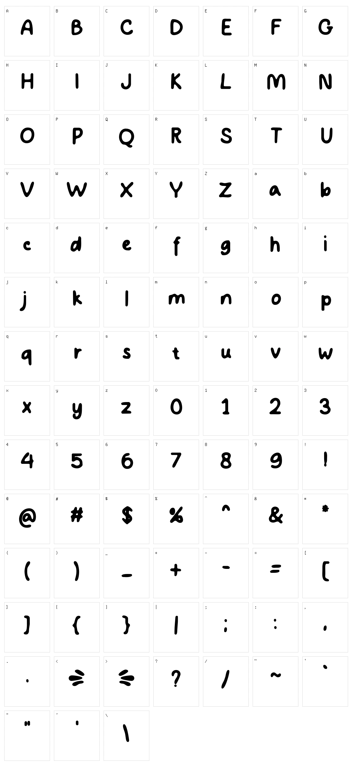 Inkpoint Character Set