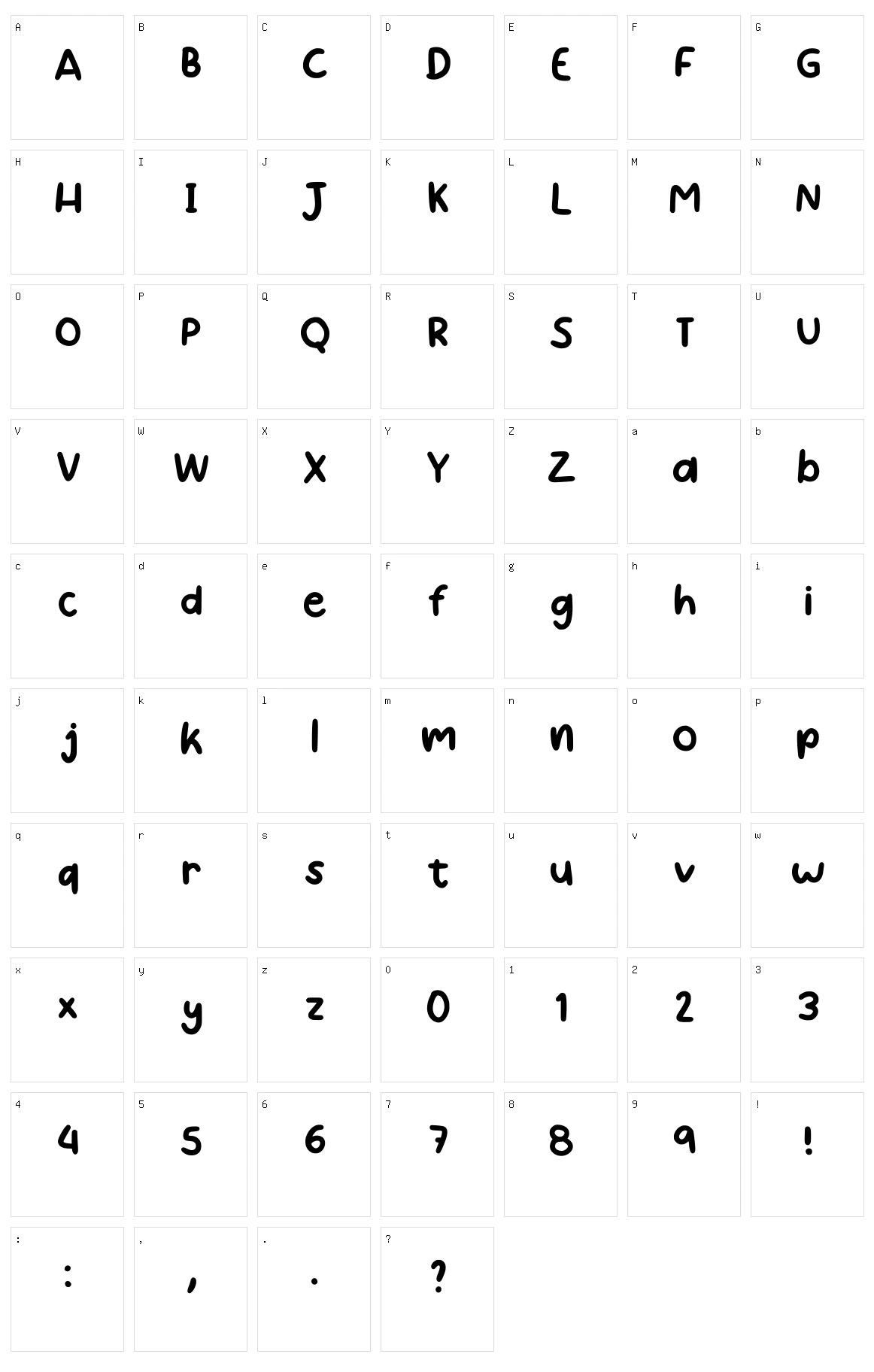 Inspiramaah Character Set
