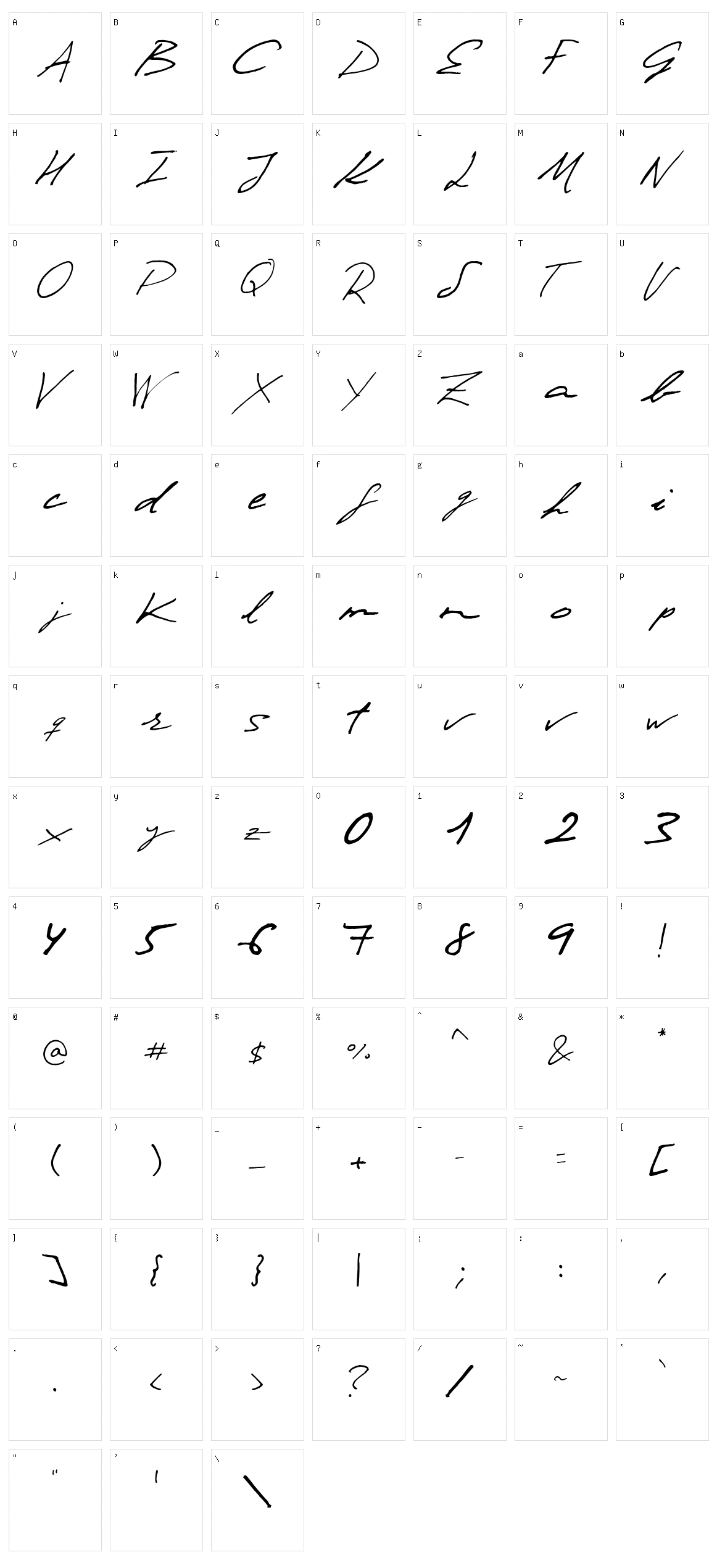 Invission Pro Character Set