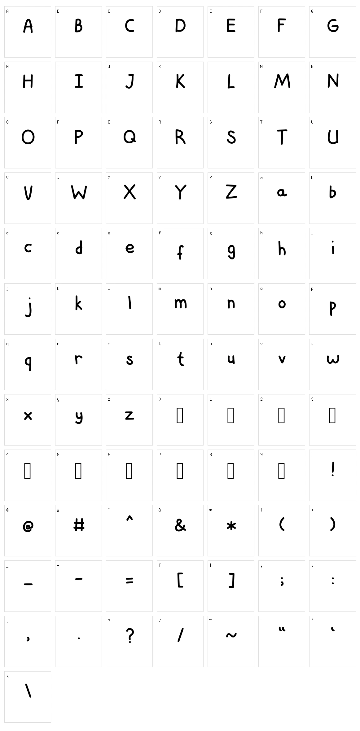 Iora Character Set