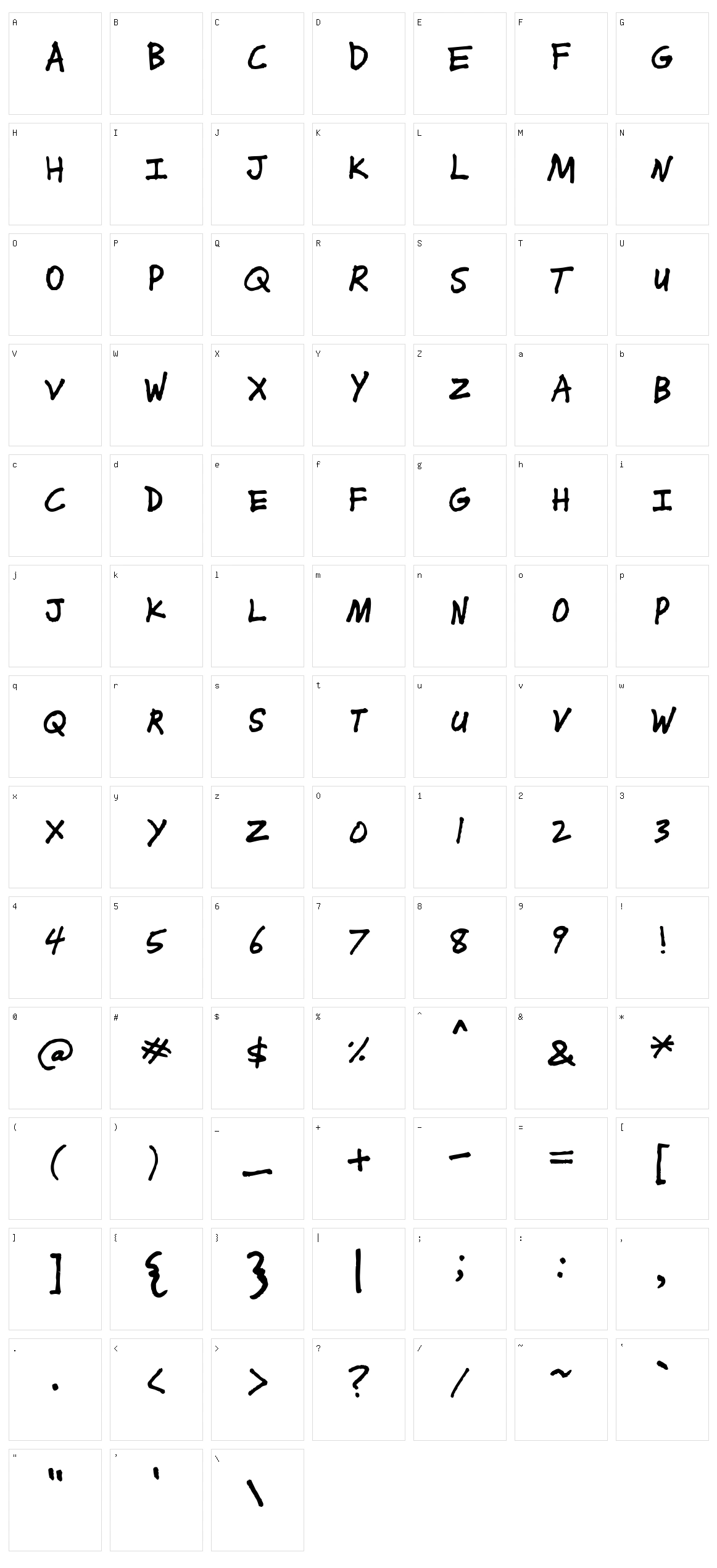 J. Kasperville Character Set