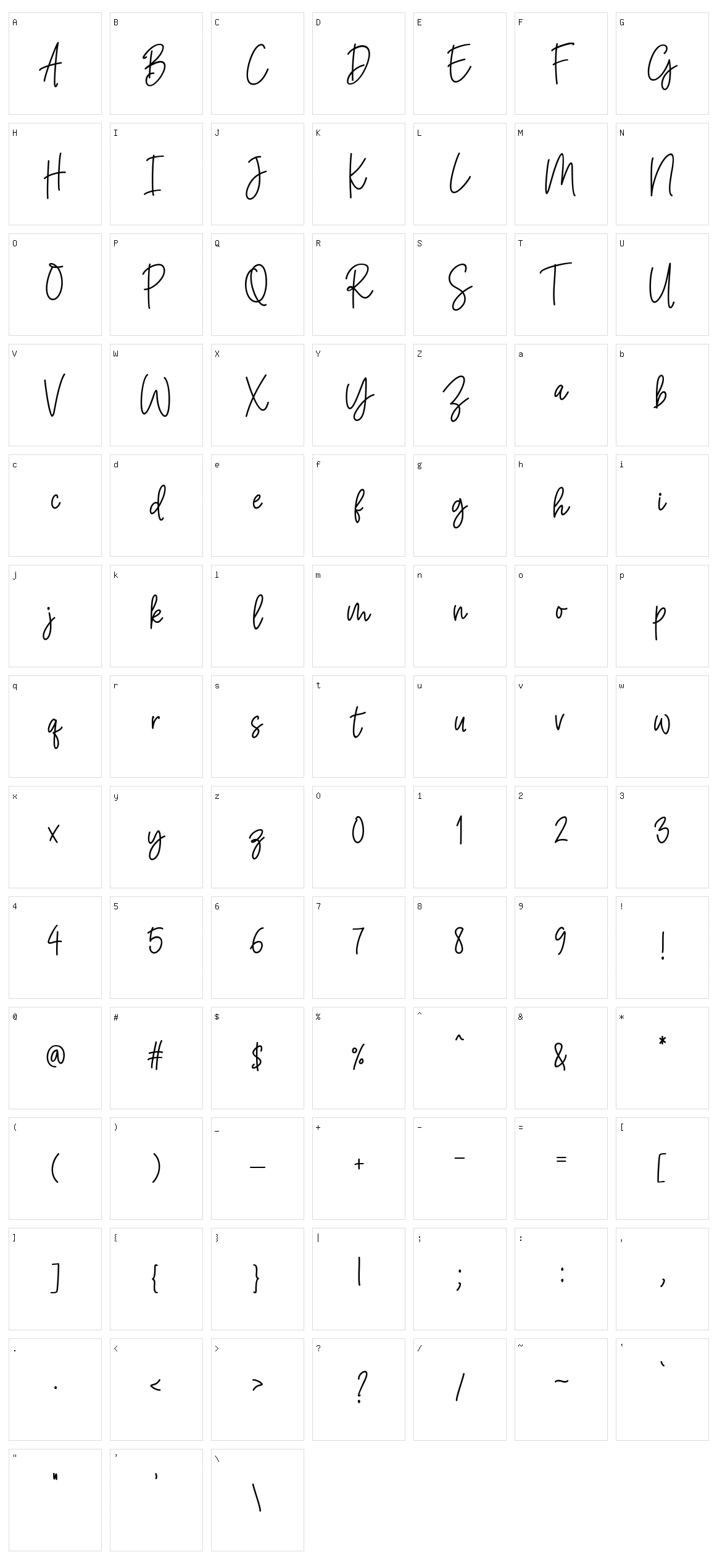 Jahannam Balla Character Set