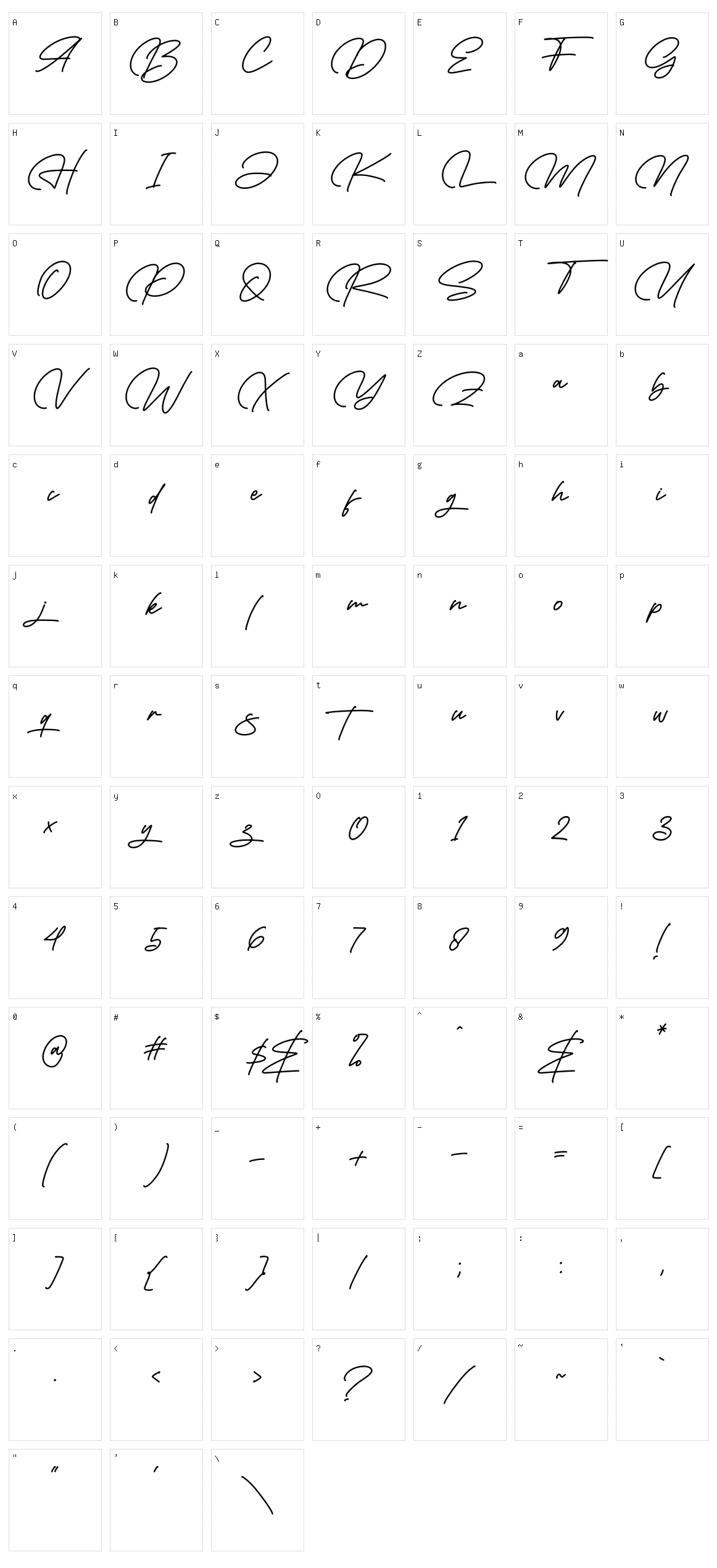 Jakartha Character Set