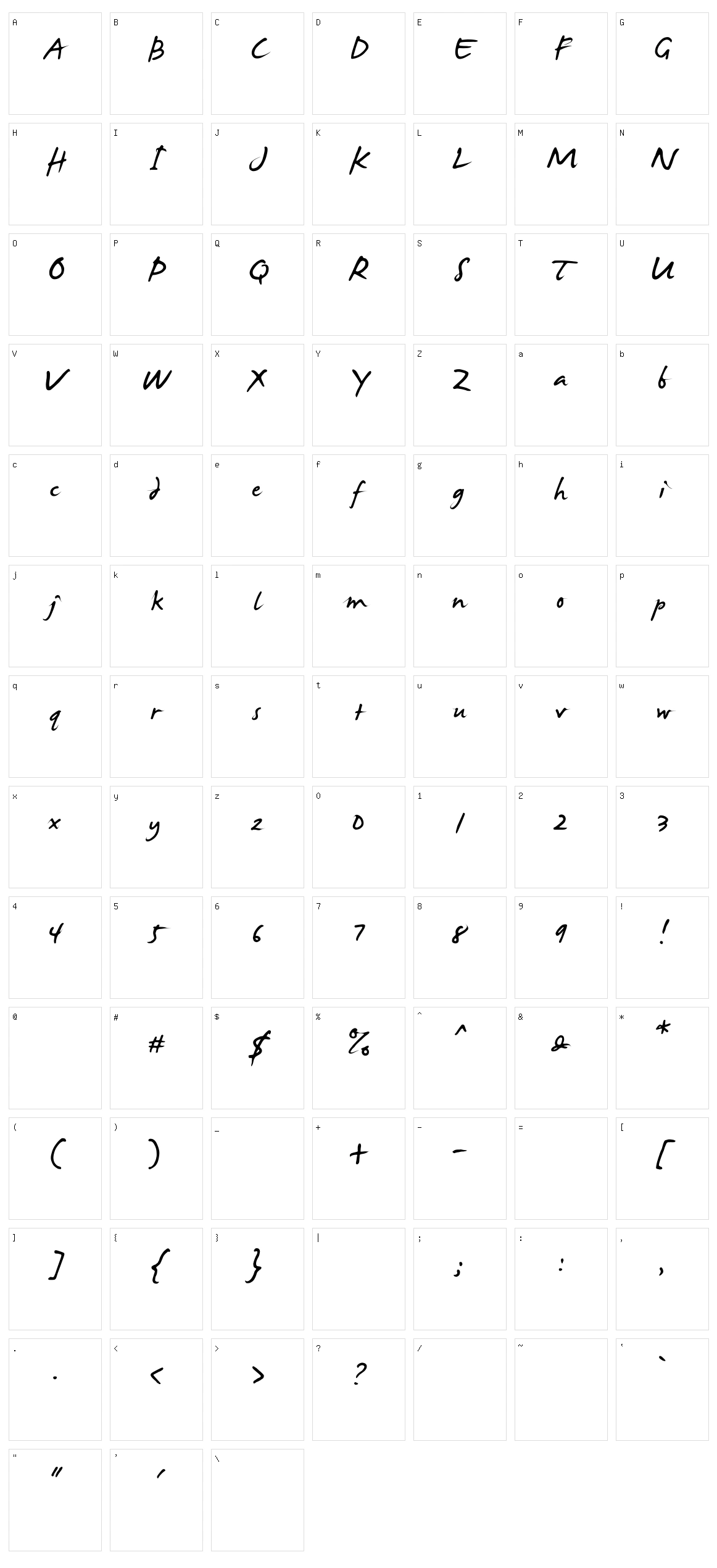 James Fajardo Character Set