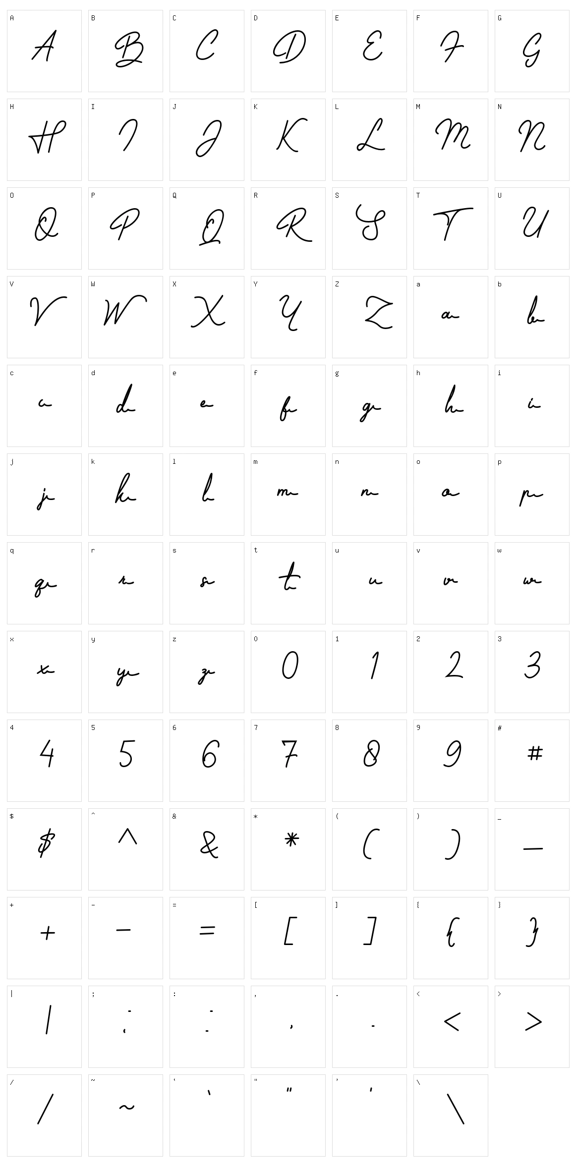 Jandu Character Set