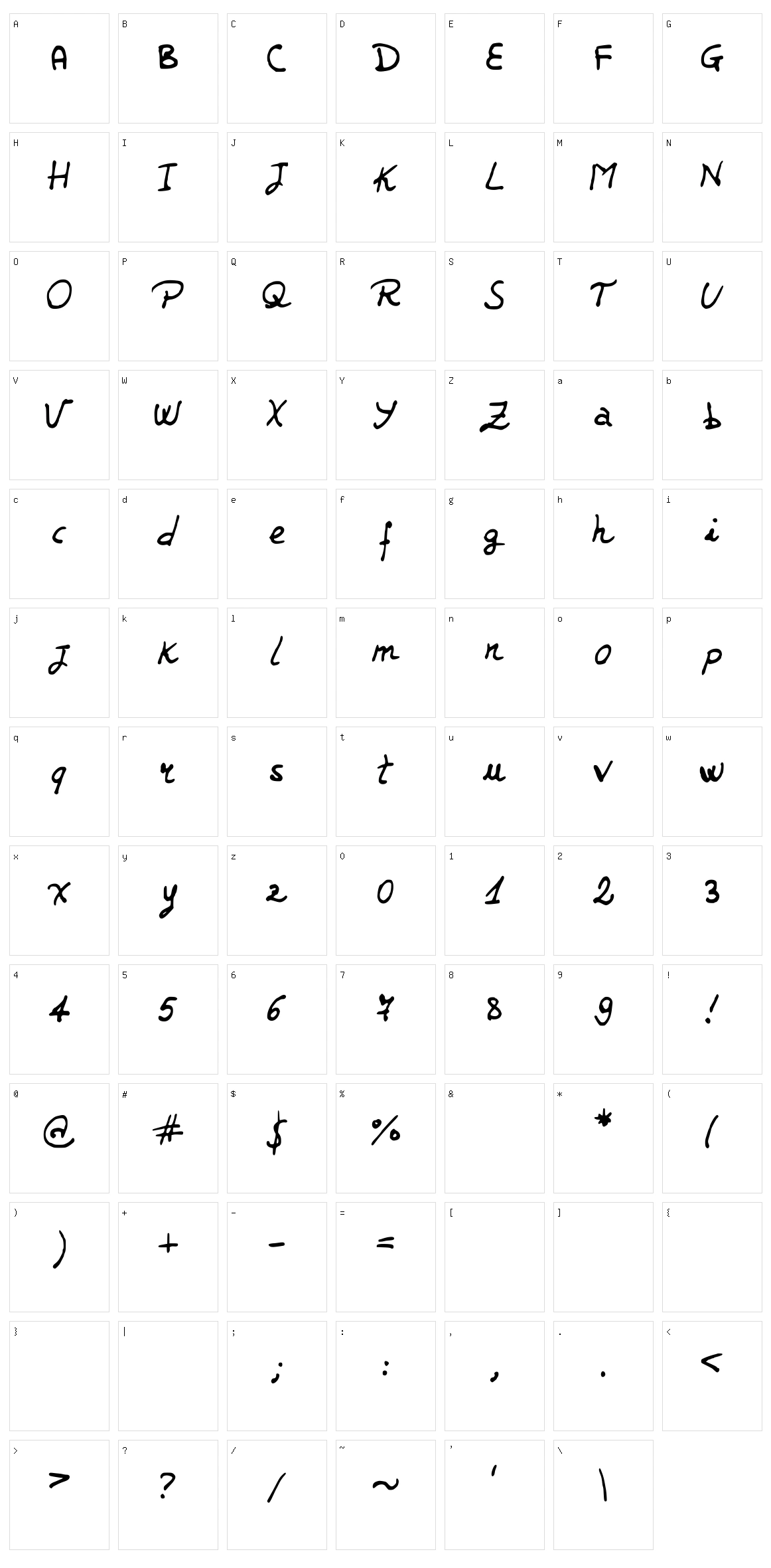 JD Jerk Character Set