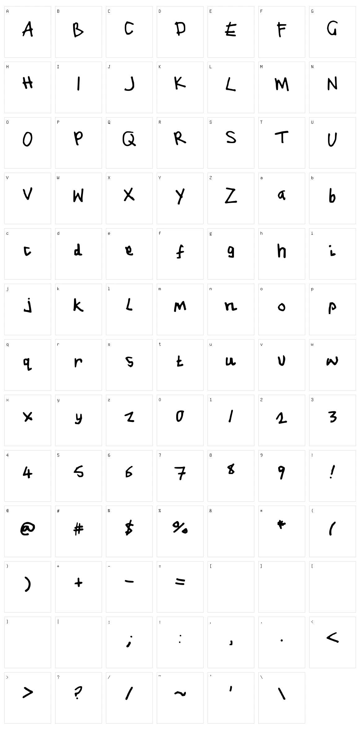 JEH Character Set