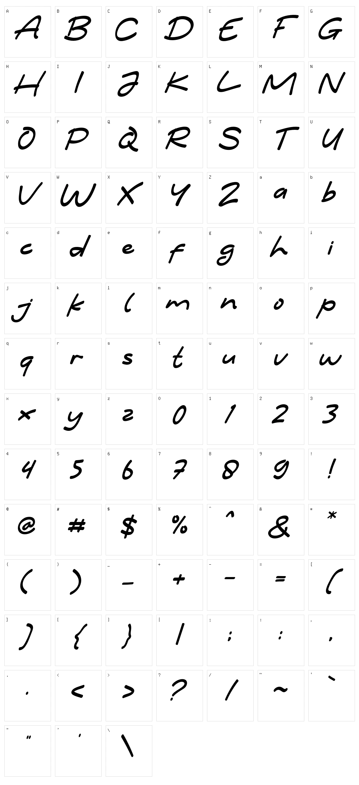 Jengkol Character Set
