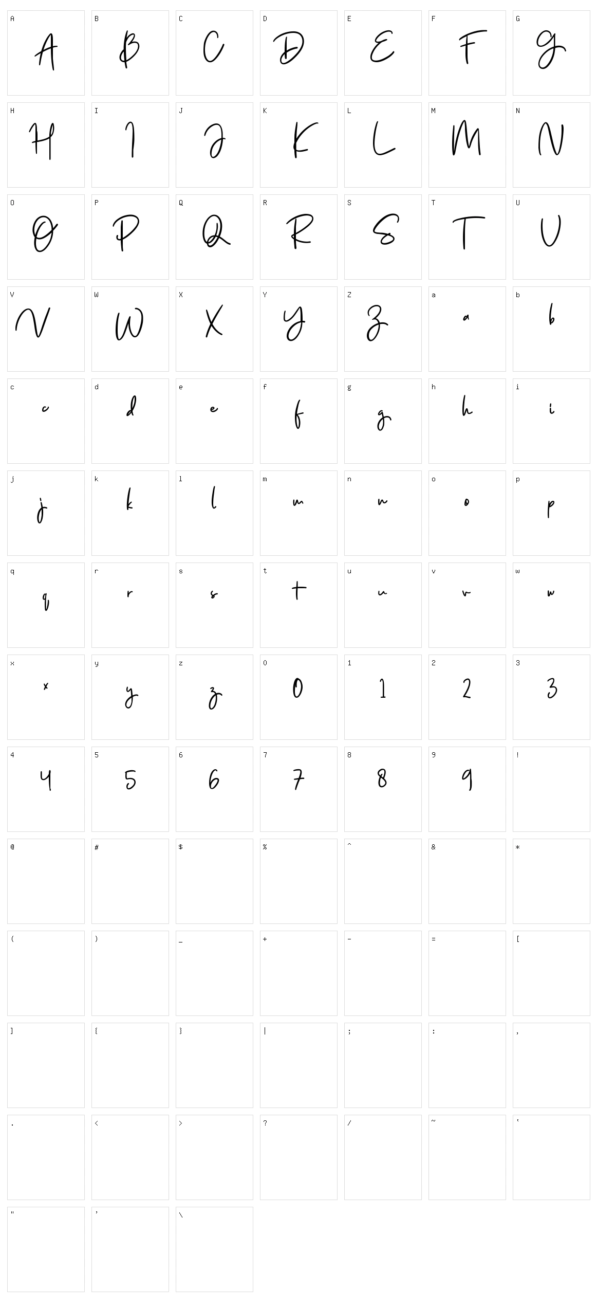 Jenifa Character Set
