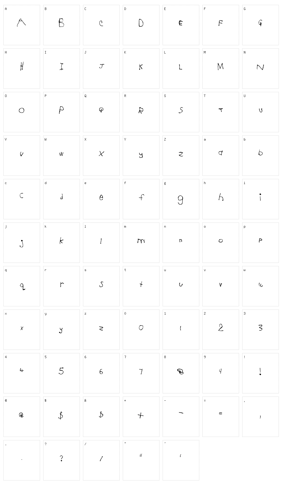 Jesse 5 Character Set