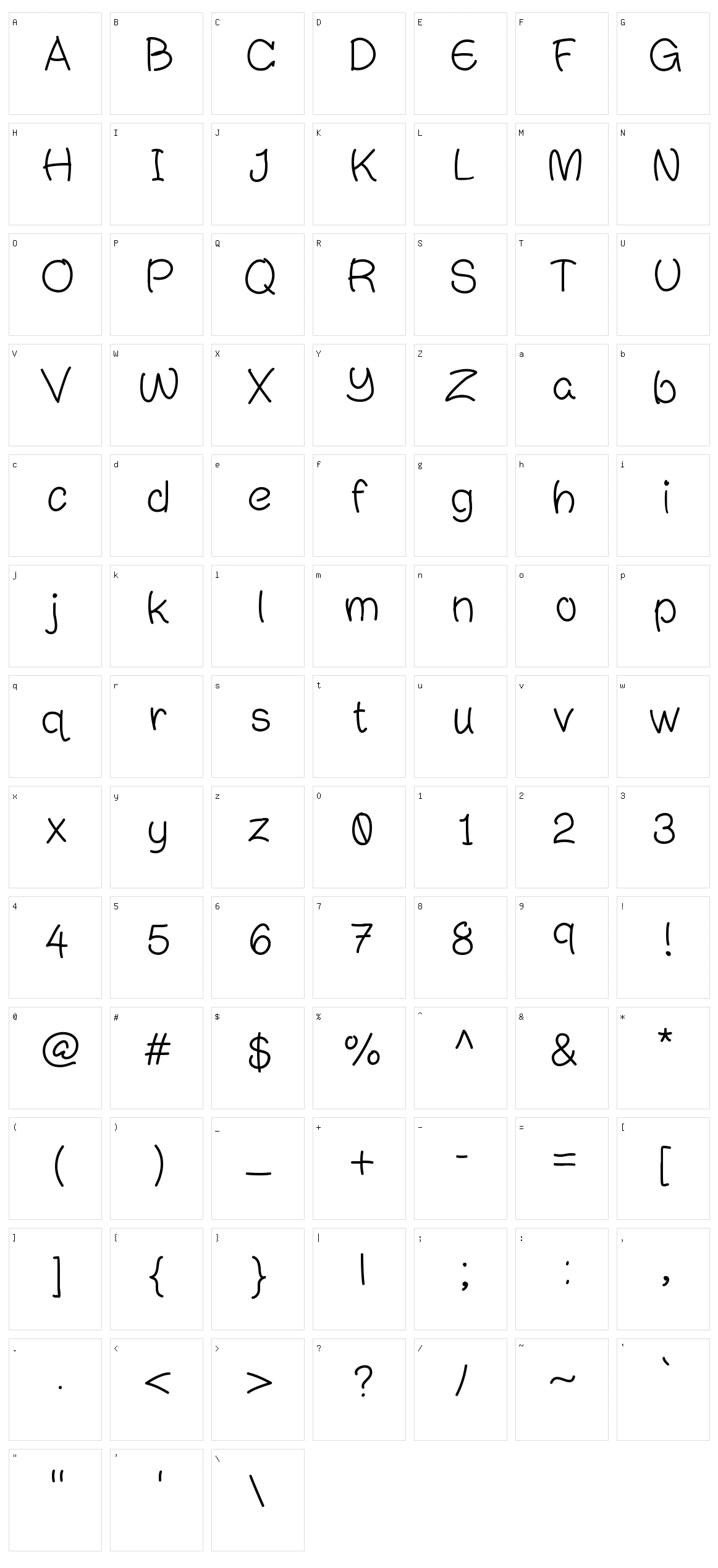 Jimmys Character Set