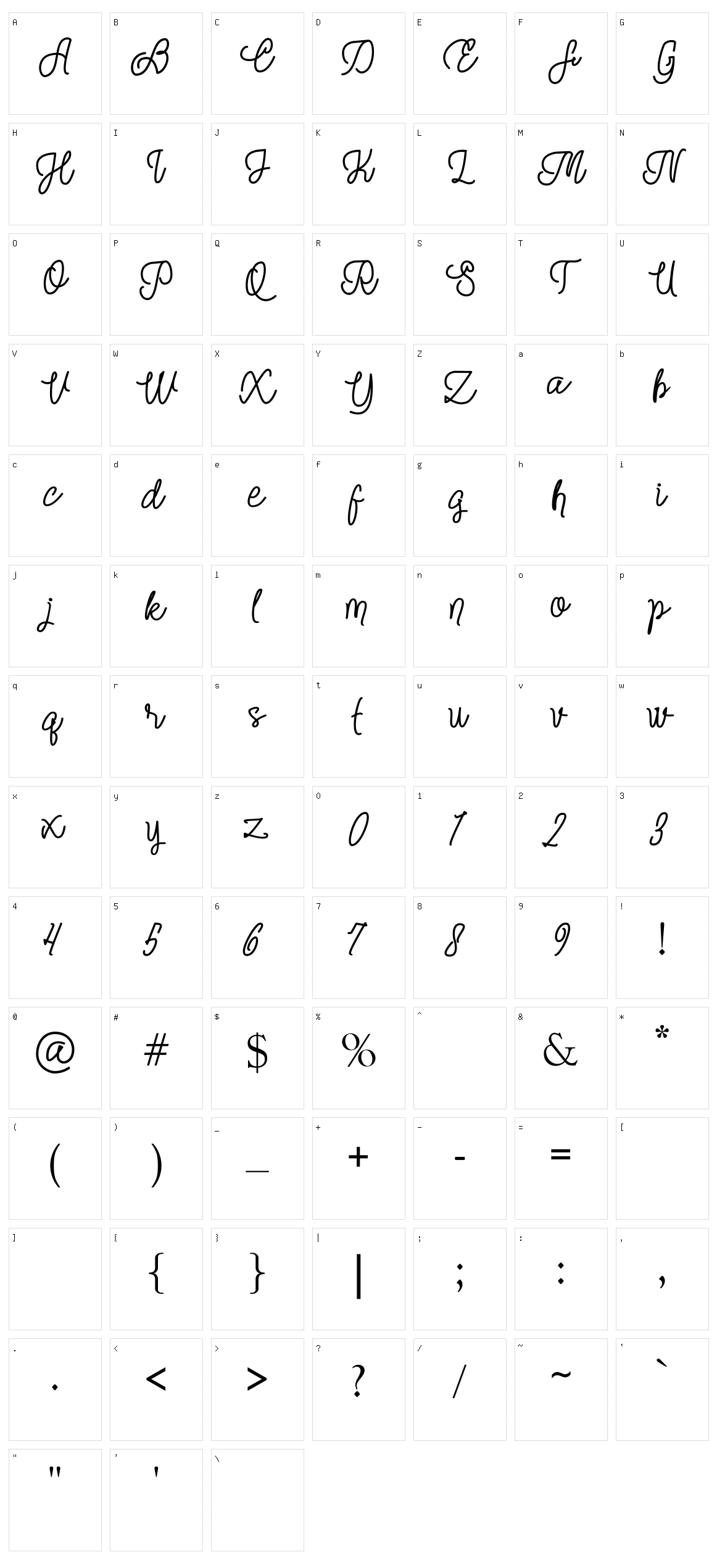 Jitting Character Set