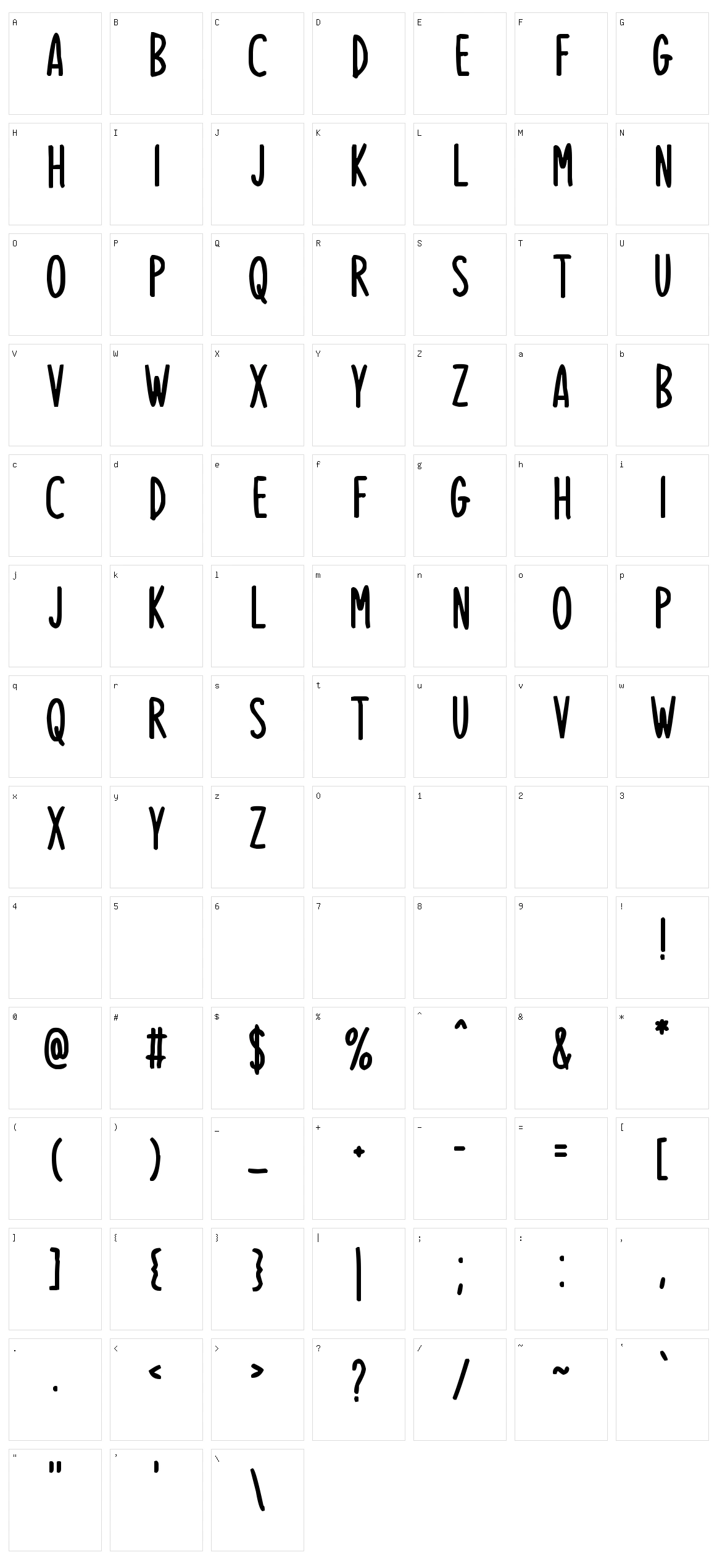Journey Planner Character Set