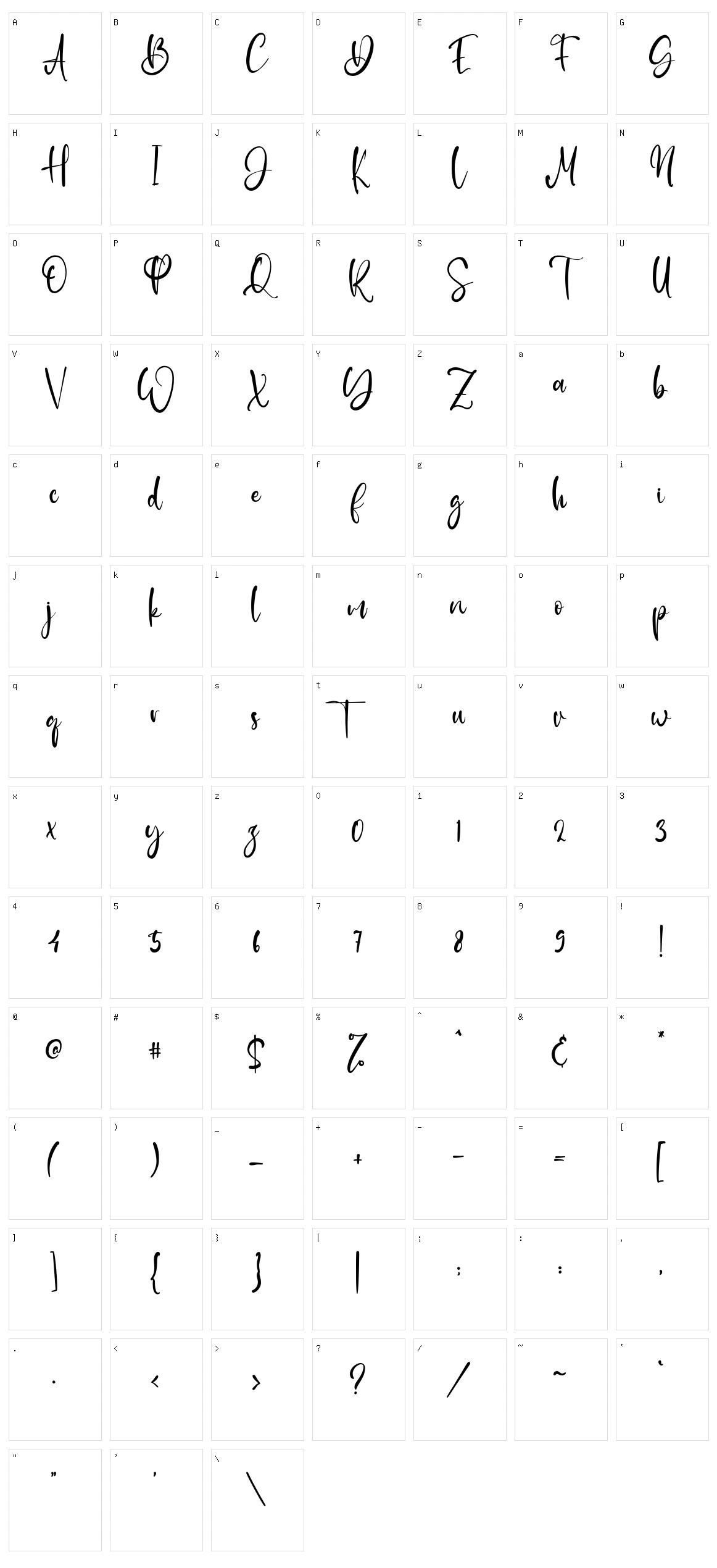 Jude Duncan Character Set