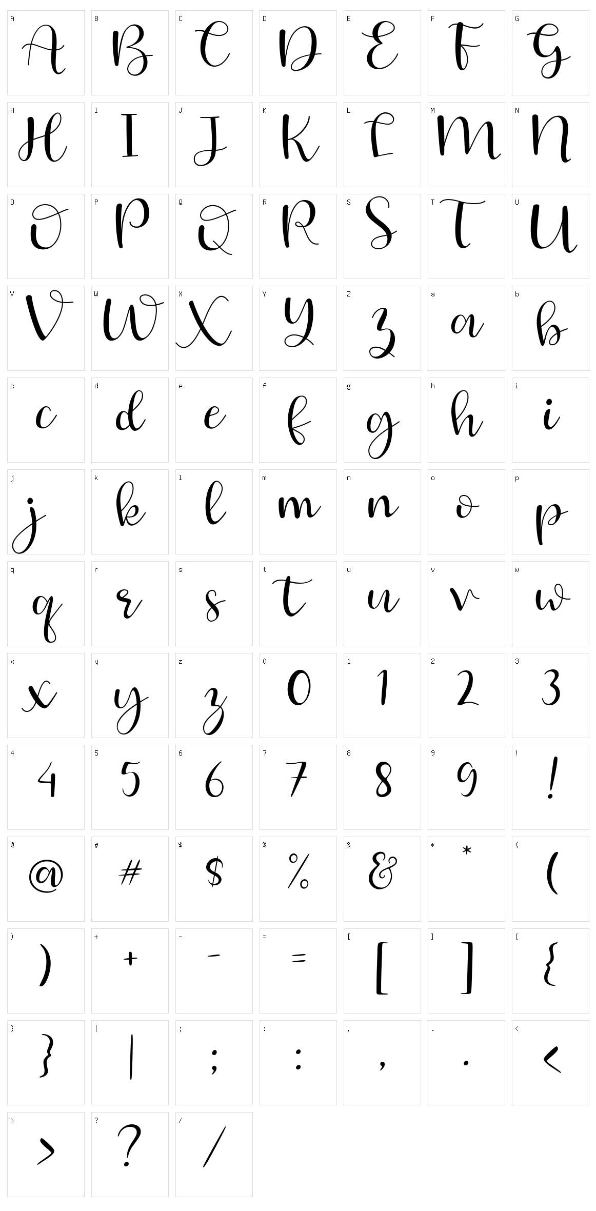 Judessant Character Set