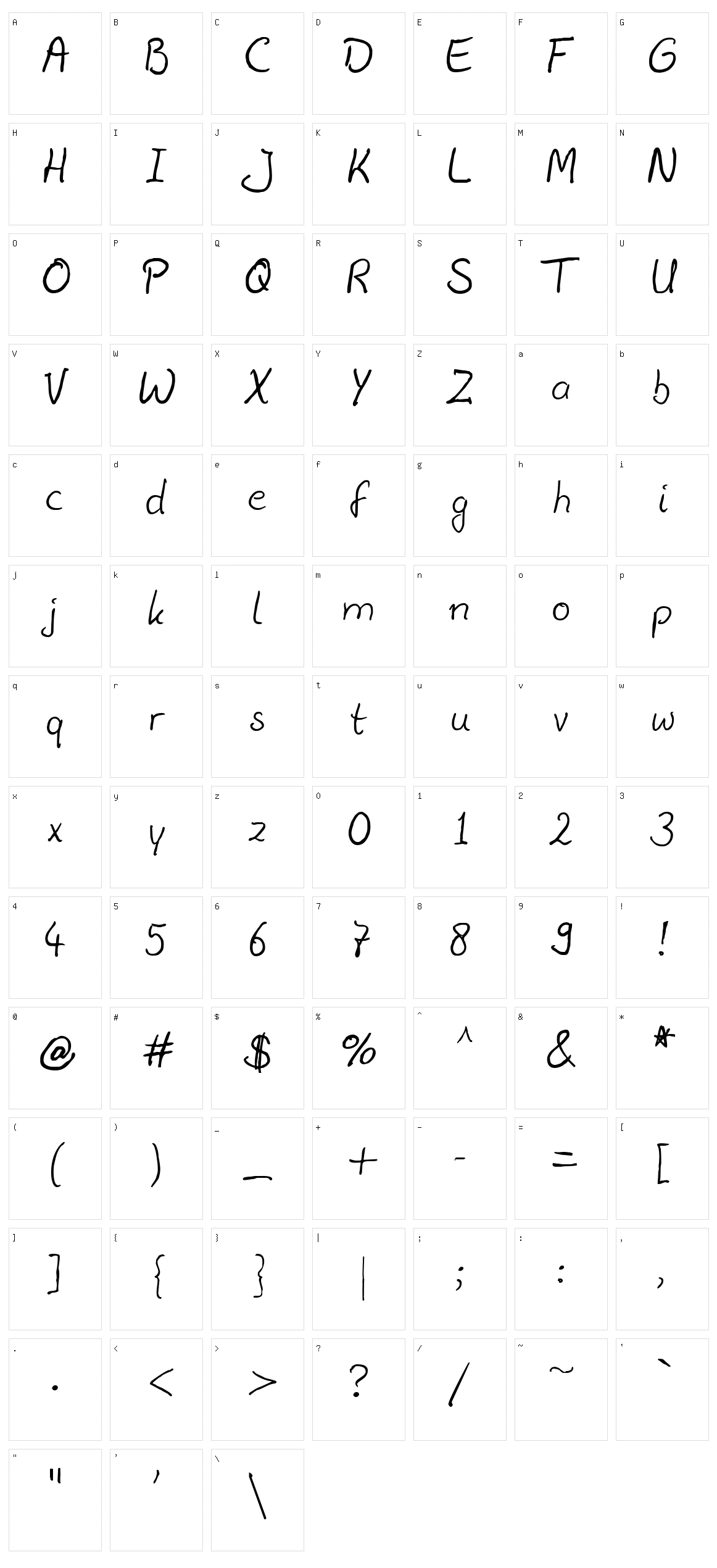 Julius Thyssen Character Set