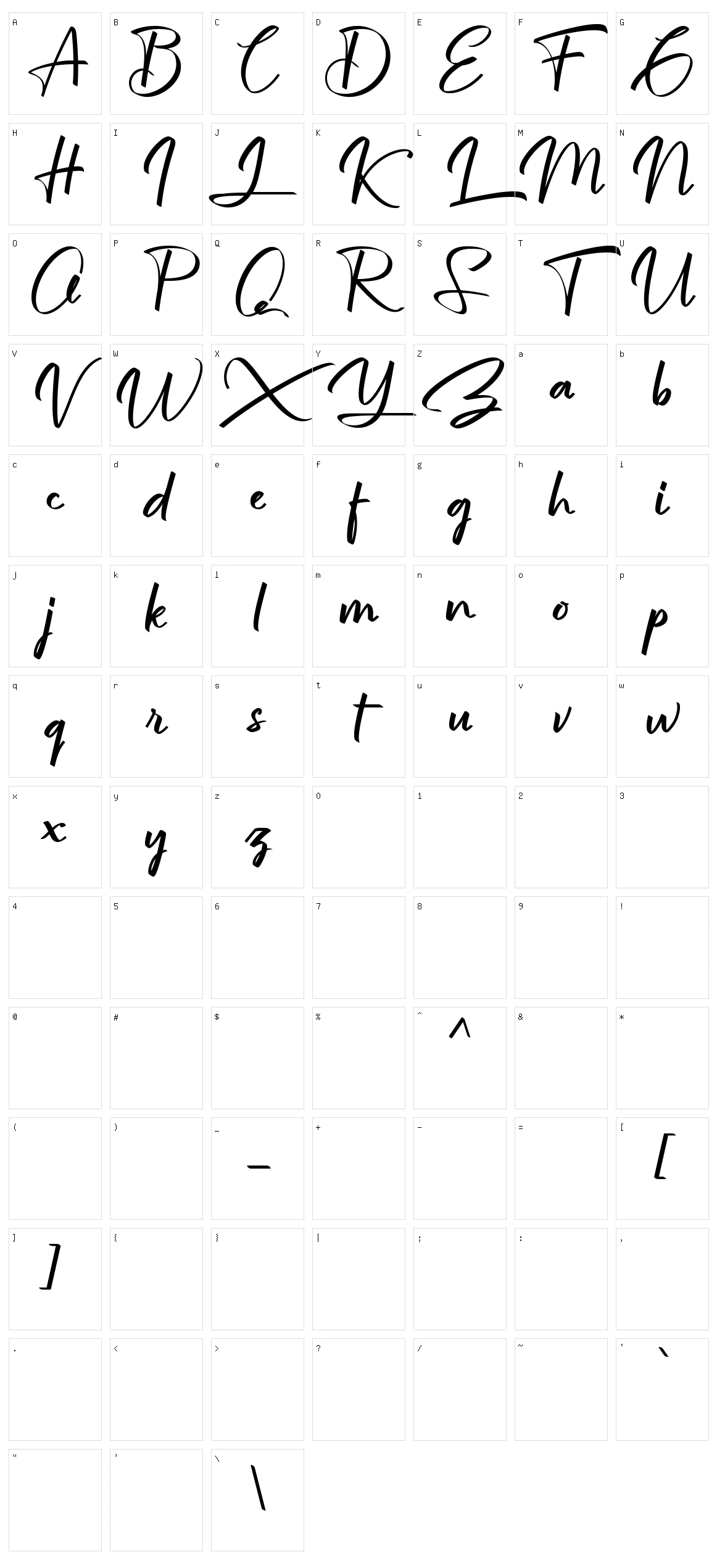 Jullian Character Set