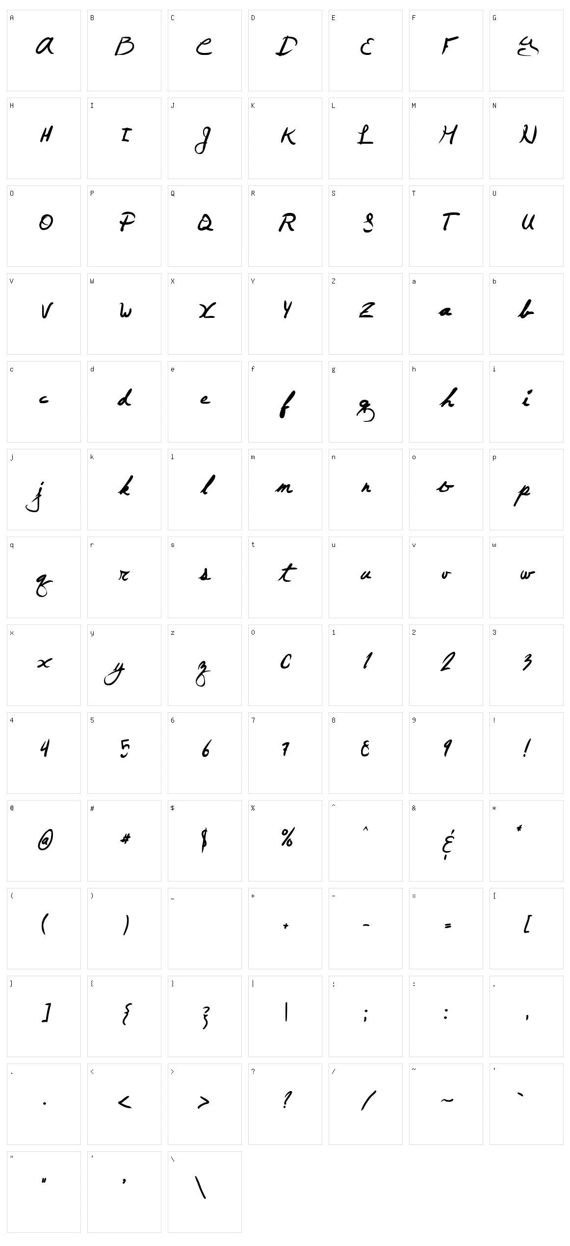 June Day Character Set