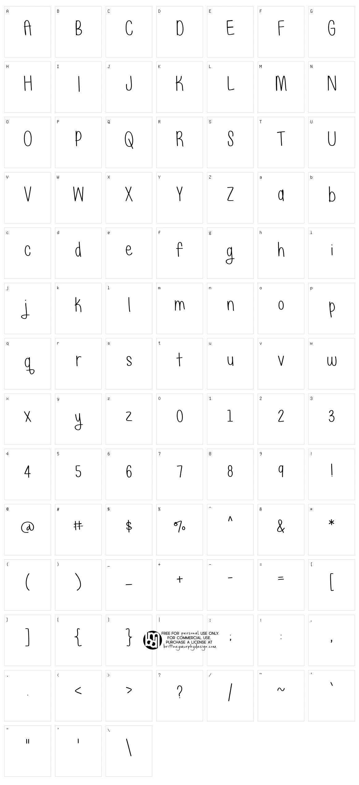Just Alice Character Set